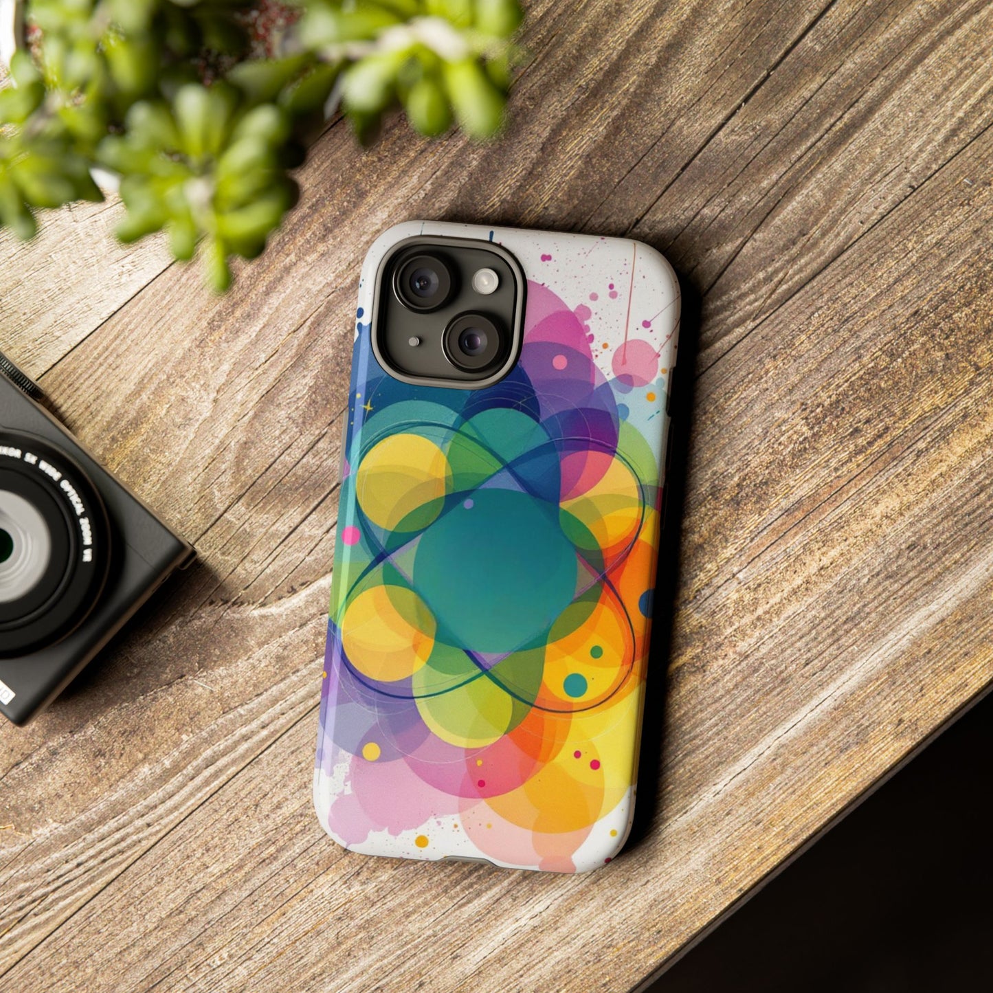 Vibrant Geometric Phone Case, Tough and Stylish Protection for Your Device