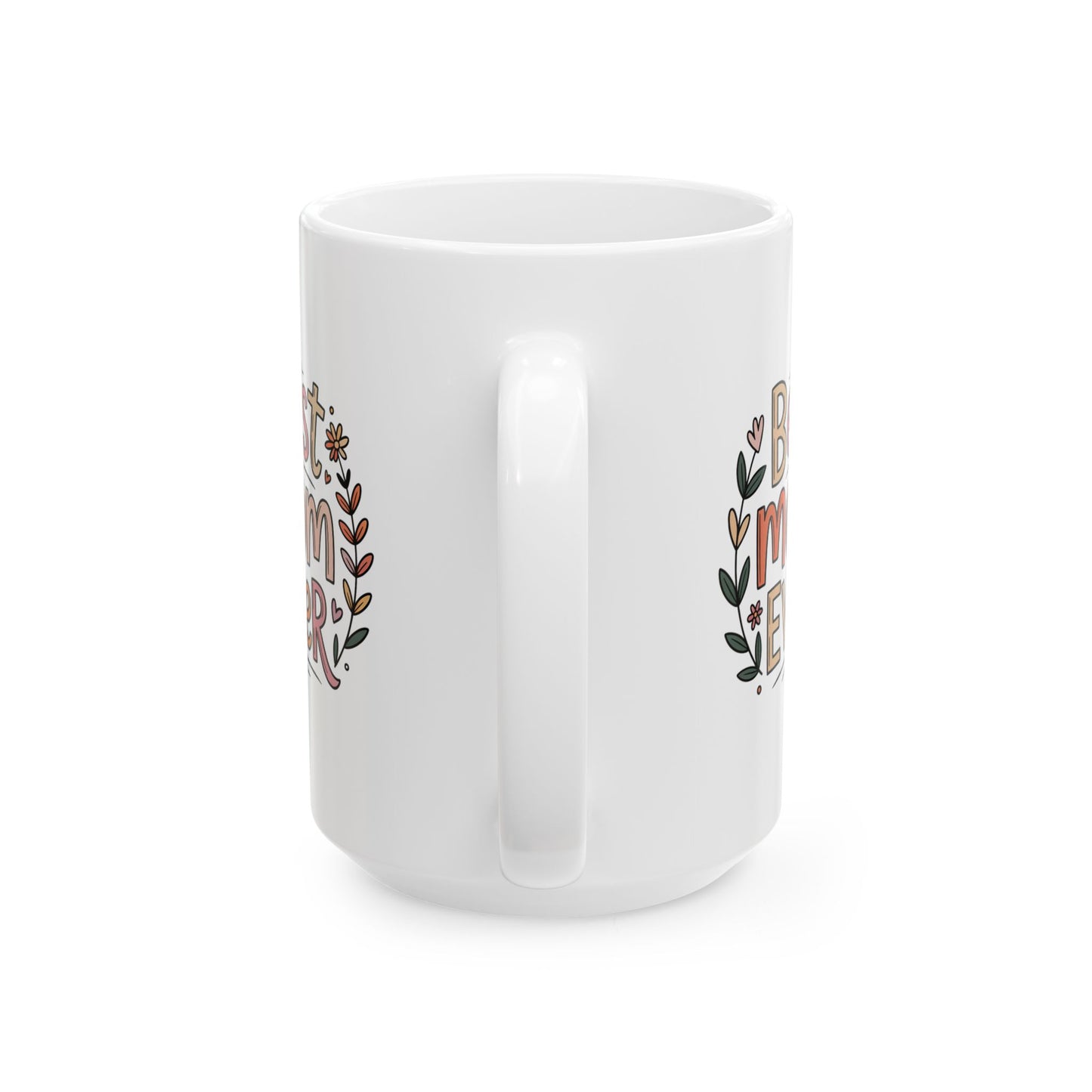 Sketch Style Ceramic Mug — 'Be Kind To Your Mind' Floral Mental Health Awareness Coffee Cup
