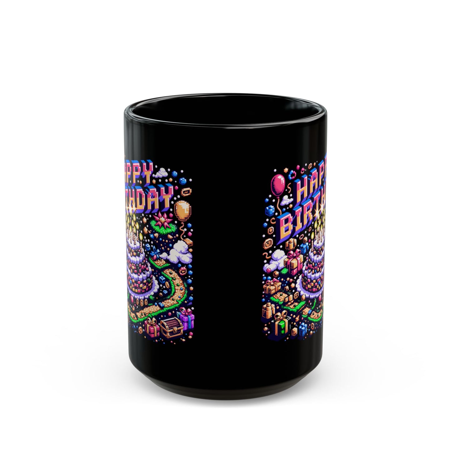 Gamer Style Birthday Black Mug (11oz, 15oz)