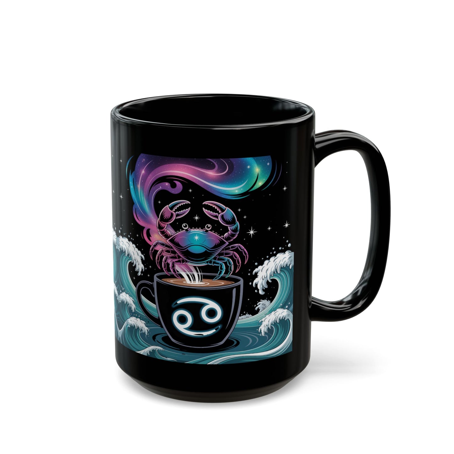 Astrology Cancer Mug – Zodiac Gift for Astrology Lovers, Horoscope Decor, Celestial Drinkware, Coffee Tea Cup, Unique Birthday Gift