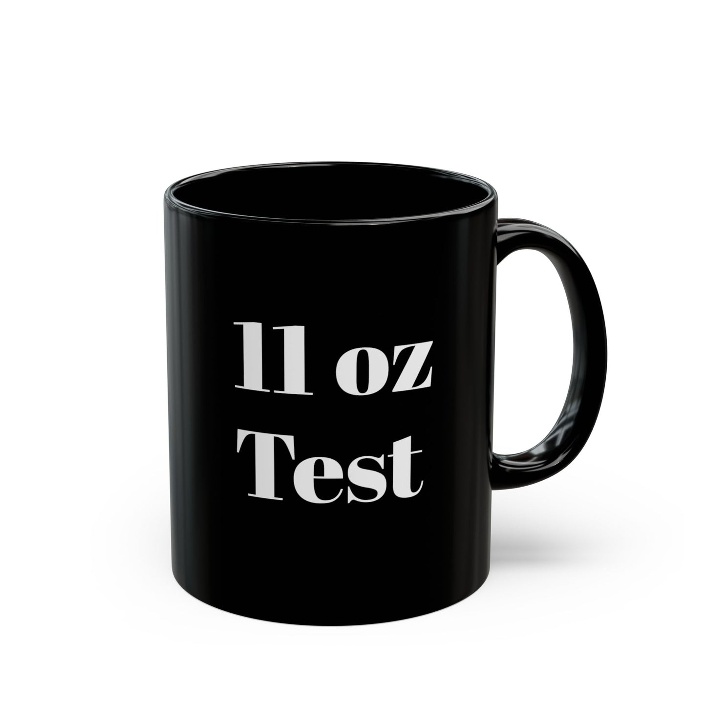 11 oz Test Black Mug (11oz,)