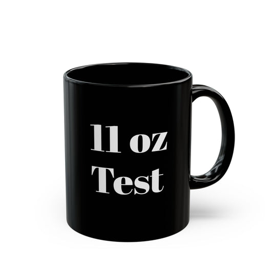 11 oz Test Black Mug (11oz,)