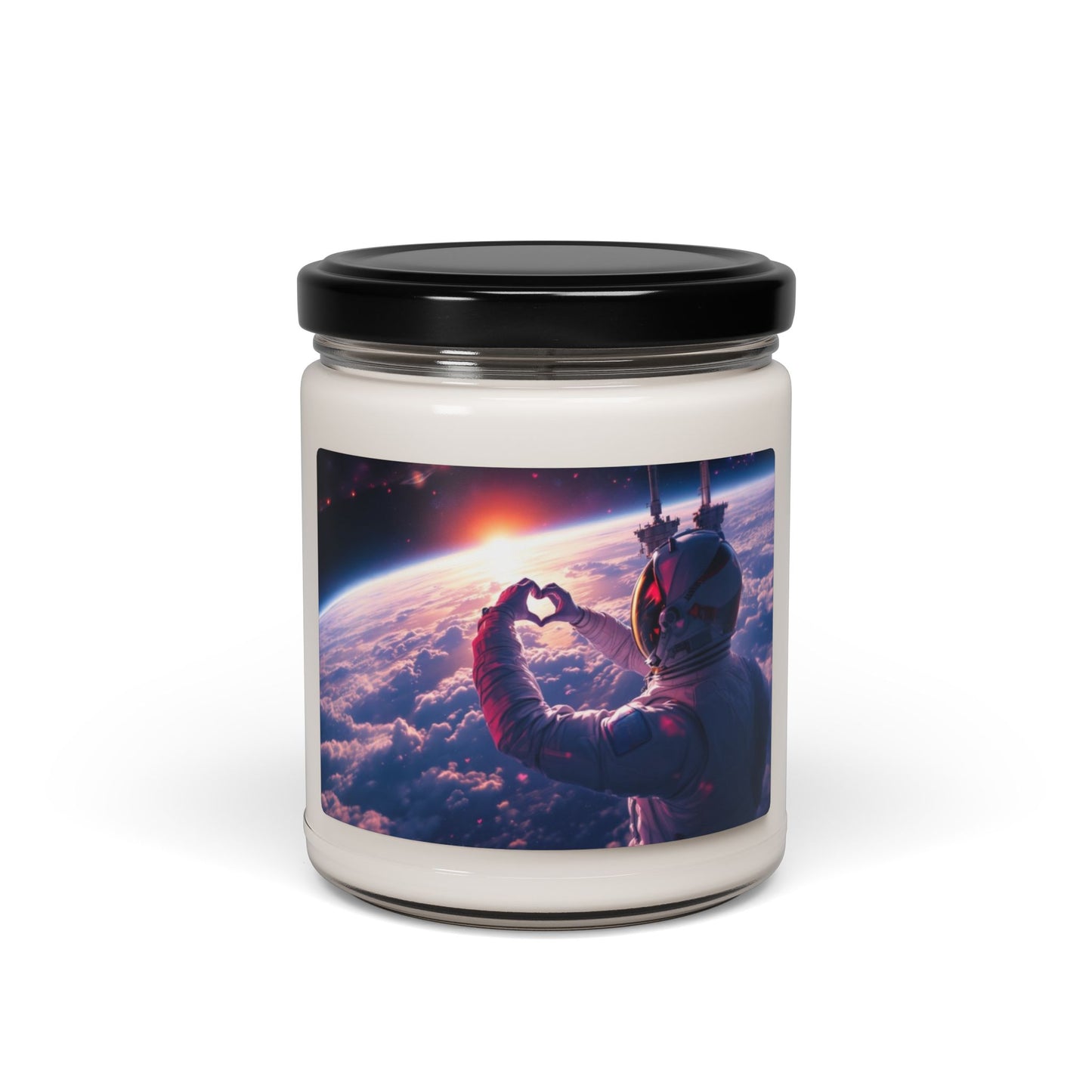 Cosmic Love Scented Soy Candle - 9oz Space-Themed Fragrance, Ideal for Cozy Nights, Unique Gift for Candle Lovers