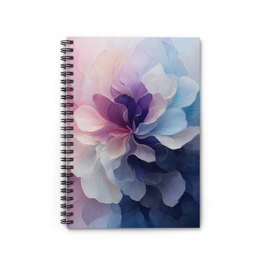 Elegant Floral Spiral Notebook - Ruled Lines for Journaling & Note Taking