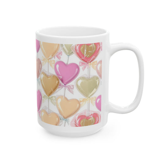 Heart Balloon Ceramic Mug 15oz- Score 84
