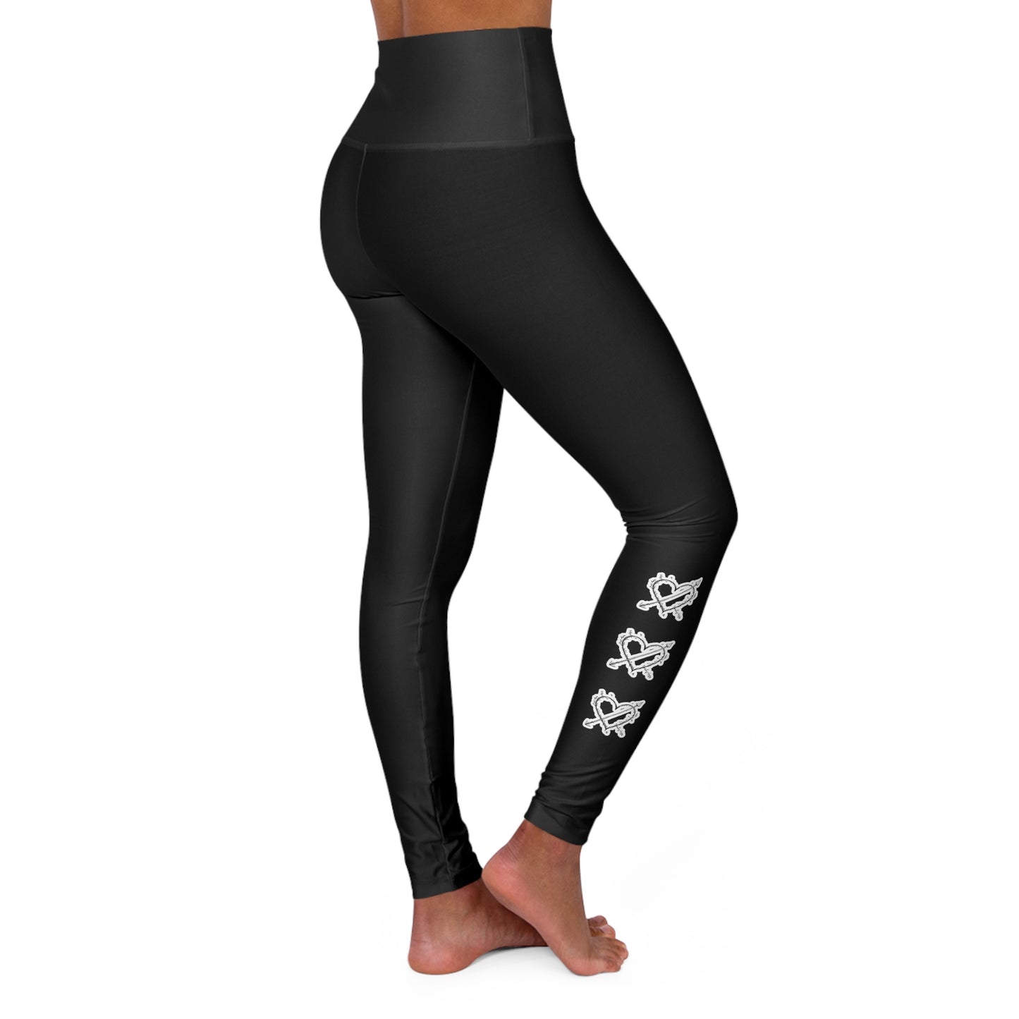 Floral High Waisted Yoga Leggings, Trendy Activewear for Your Workouts