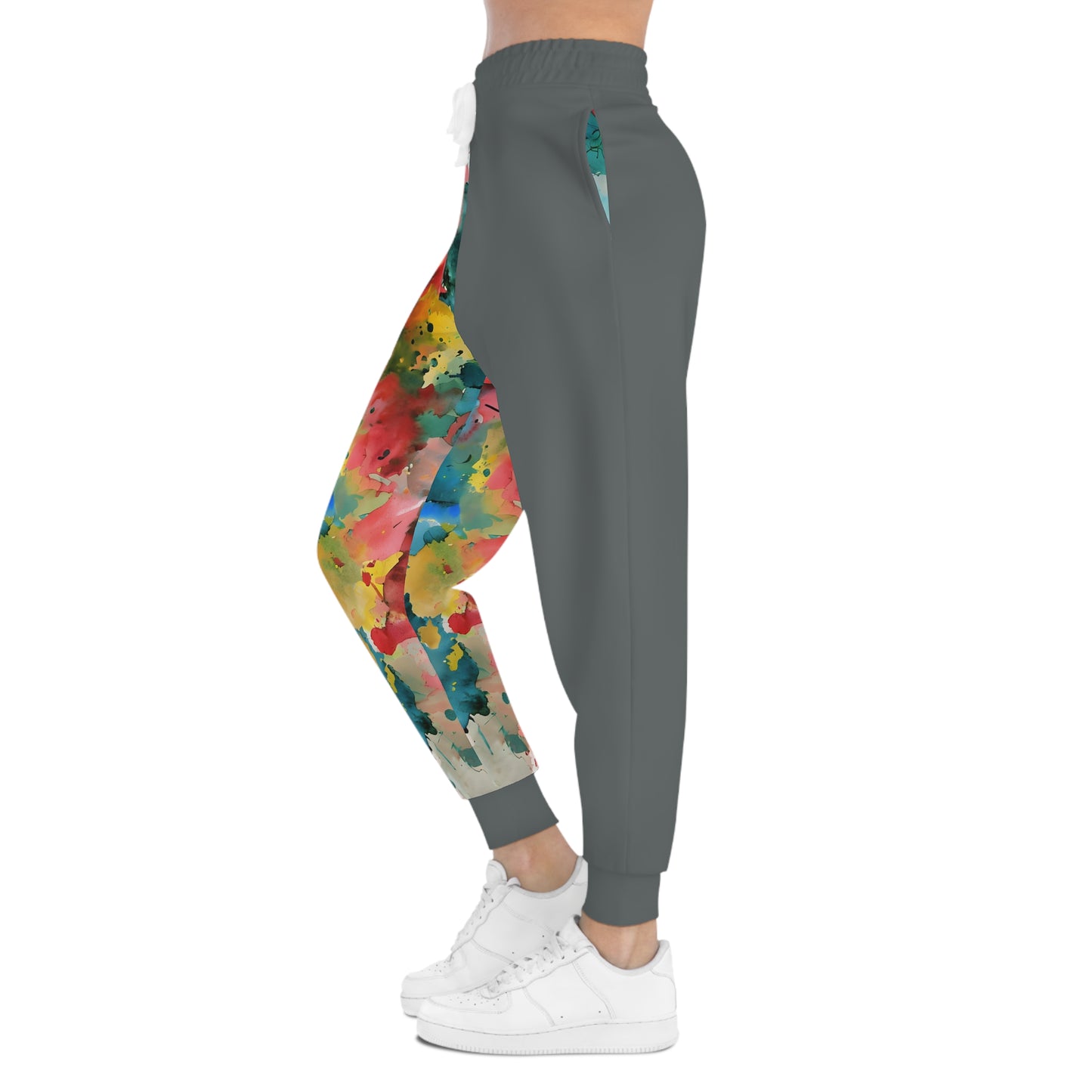 Colorful Watercolor Athletic Joggers for Active Lifestyle