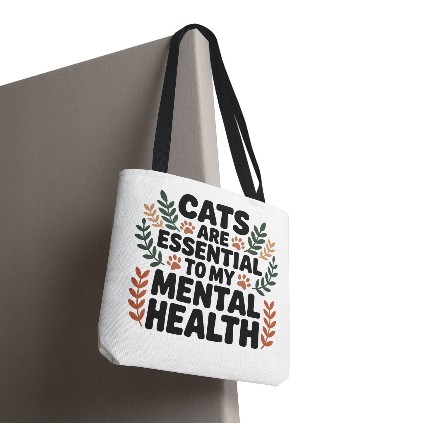 Cats are Essential to my Mental Health Tote Bag (AOP)