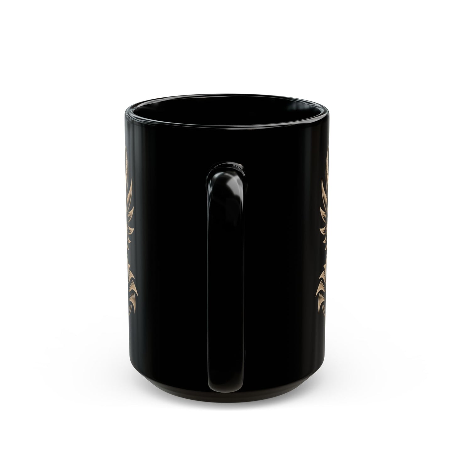 Golden Dragon Black Mug (15oz)