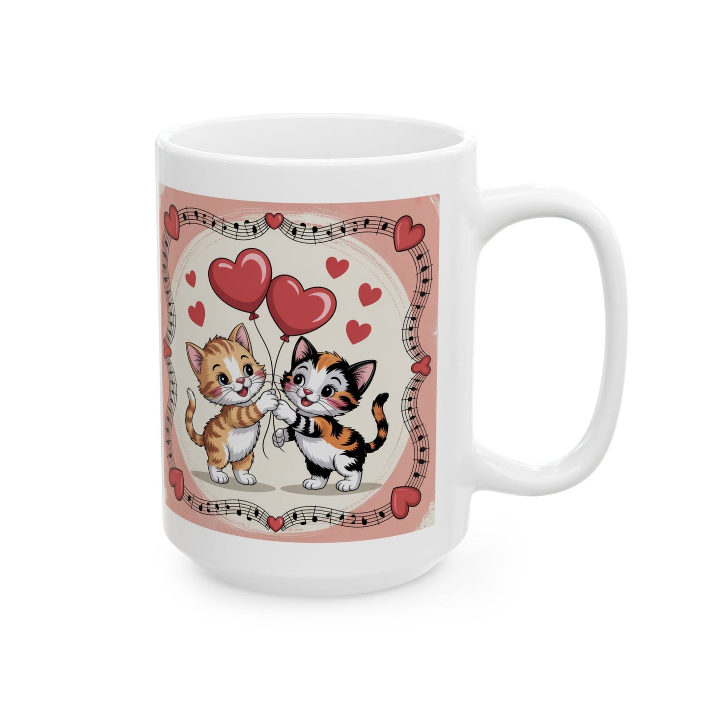 Cat Love Ceramic Mug 15oz- Score 83
