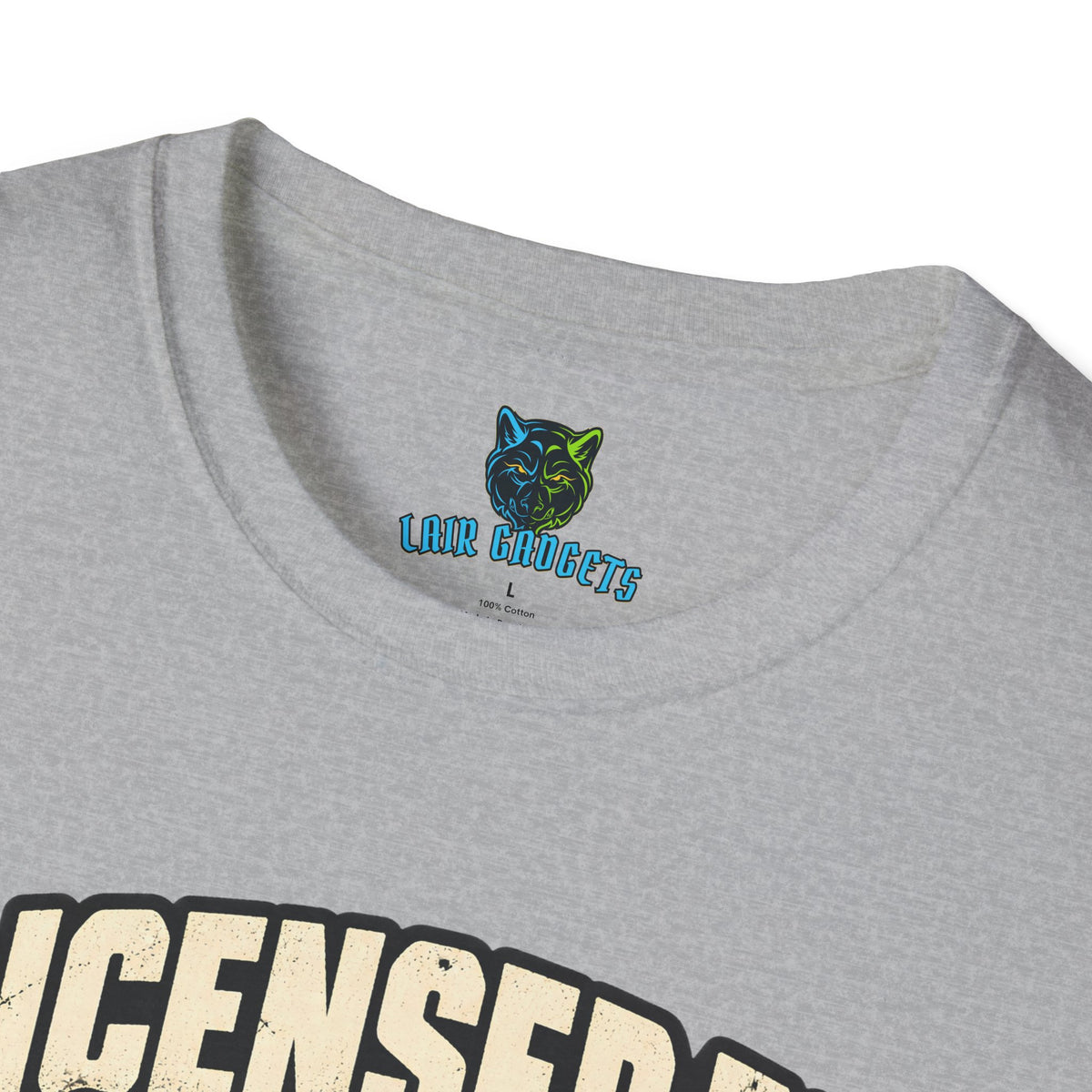 Licensed to Disappoint retro game cartridge graphic tee, alternate view