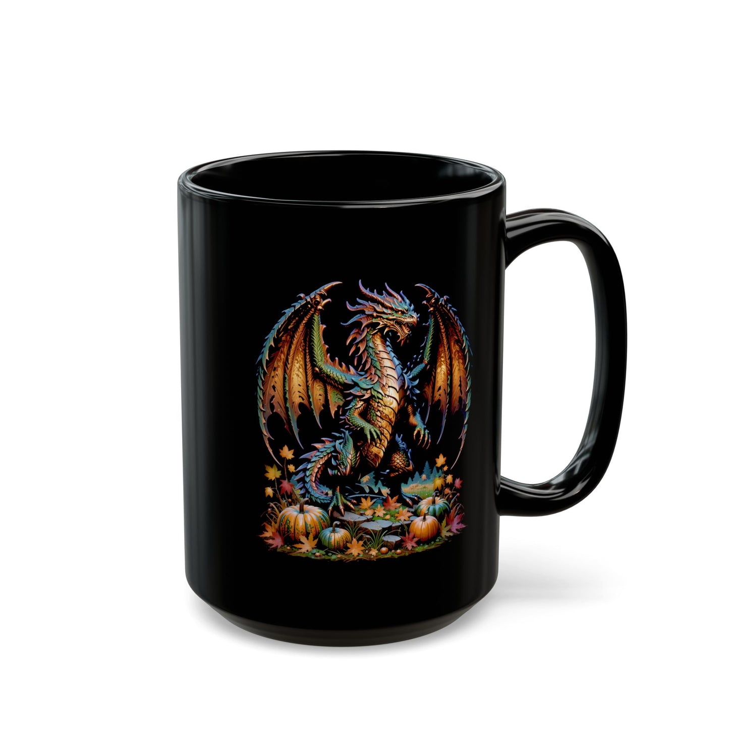 October Dragon Black Mug (11oz, 15oz)