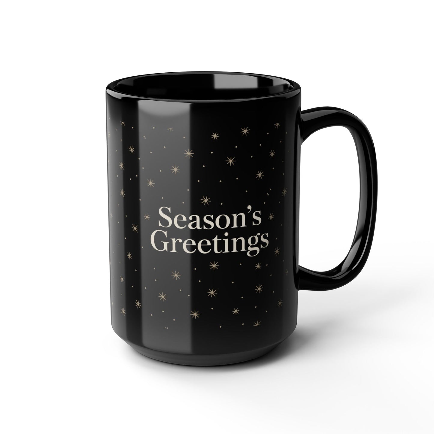 Starry Season's Greetings Mug | Festive Black Coffee Cup | Holiday Gift | Customizable Drinkware | Cozy Winter Vibes | Perfect for [...]