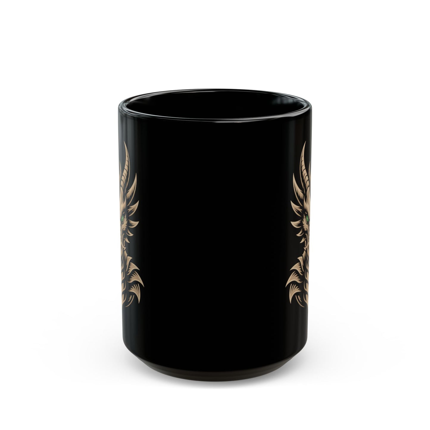 Golden Dragon Black Mug (15oz)