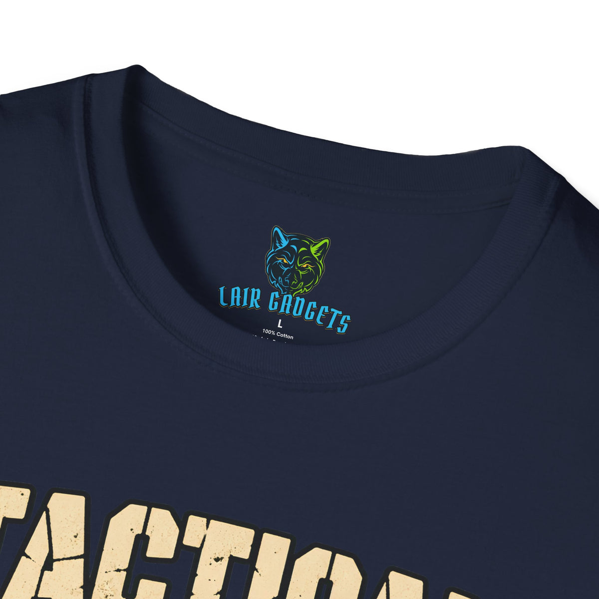 Tactical Cardboard soldier in a cardboard box graphic tee, alternate view