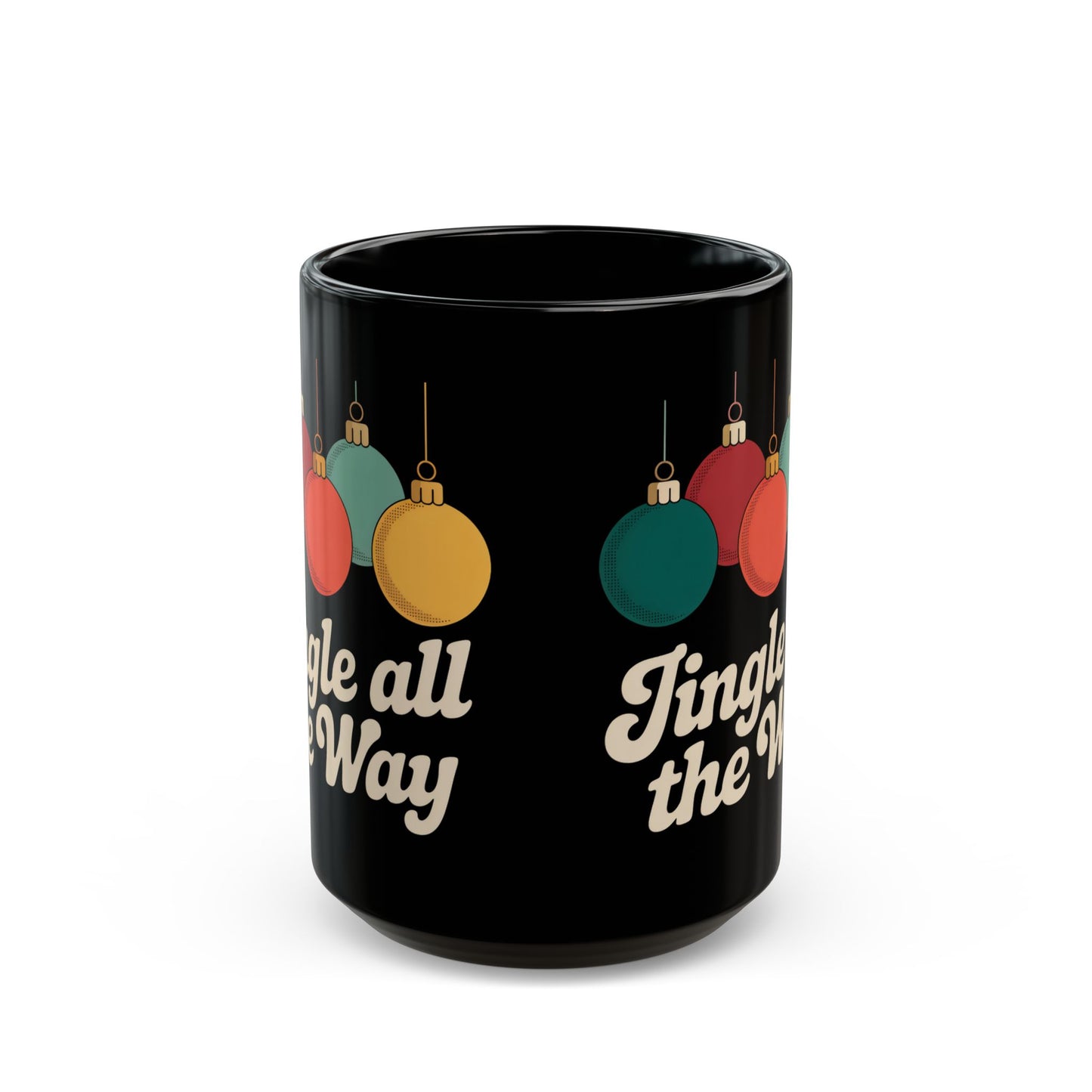 Festive Holiday Mug - "Jingle All the Way" - Perfect for Christmas, Gift, Coffee, Tea, Cozy Vibes, Winter Celebrations, Home Decor