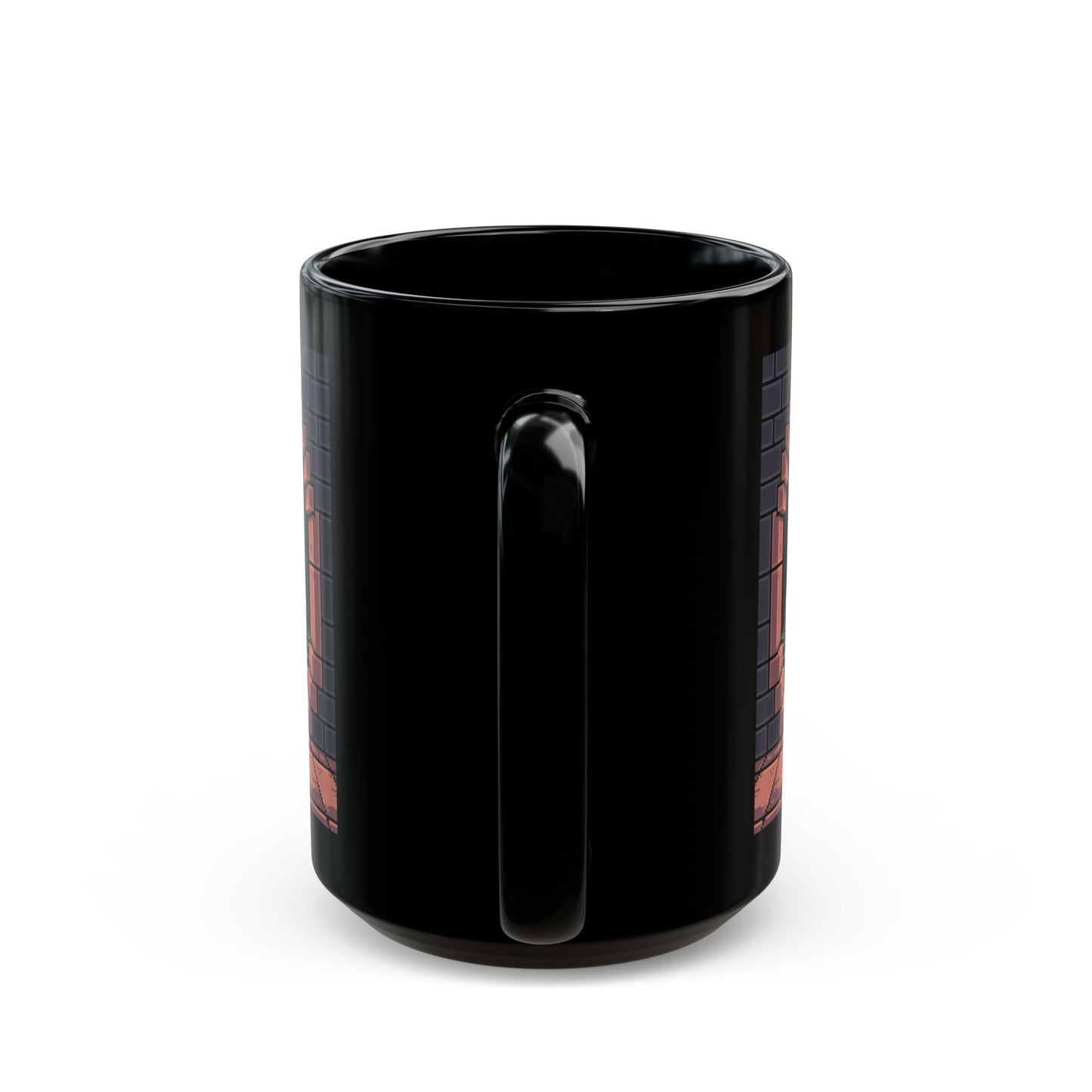 Retro Gamer Coffee Mug – Level 1 Morning Pixel Art Design – Black Ceramic – Funny Video Game Gift- B0GR2P8VNW