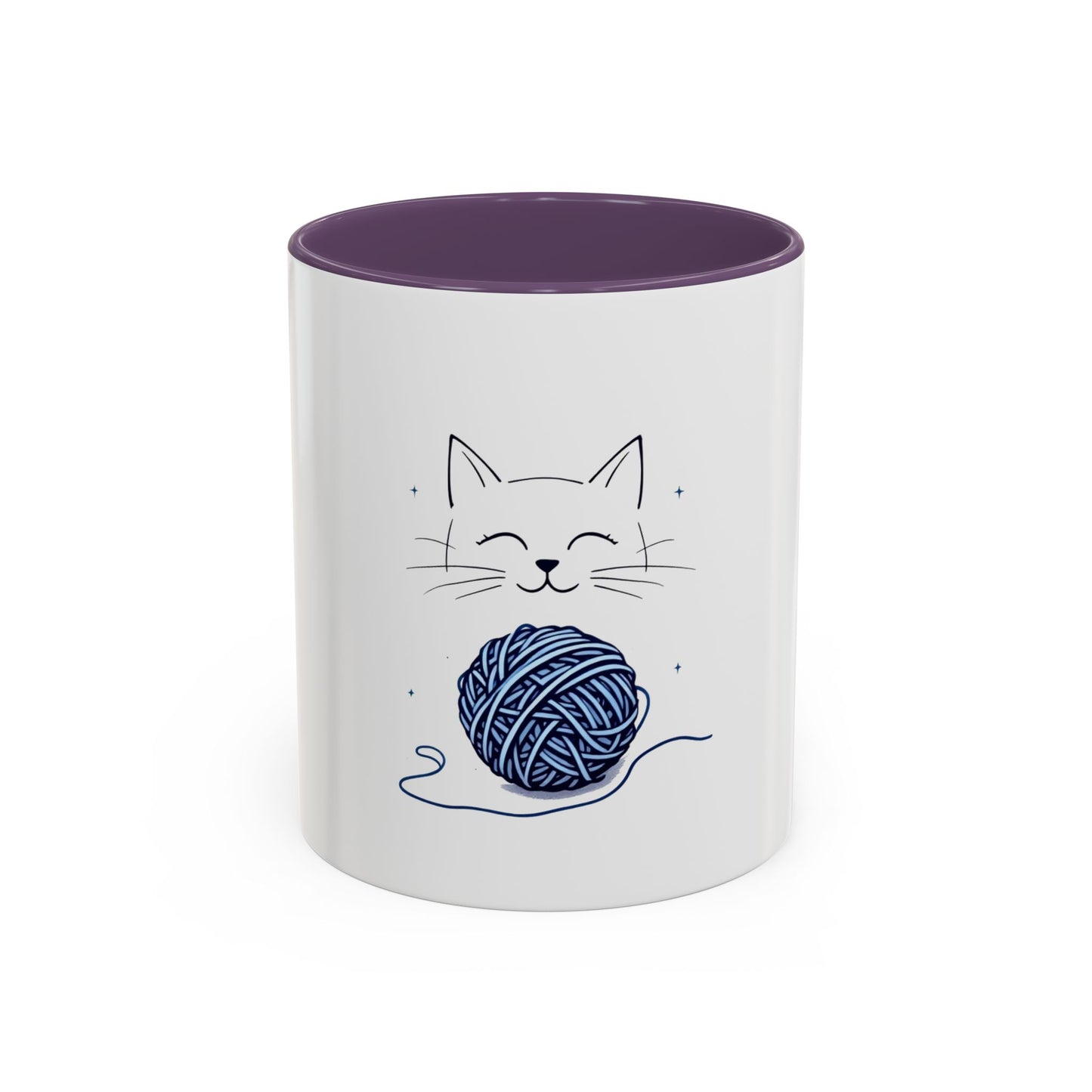 Cat Yarn Mug, Fun and Playful Coffee Cup Design for Cat Enthusiasts, Great for Daily Use