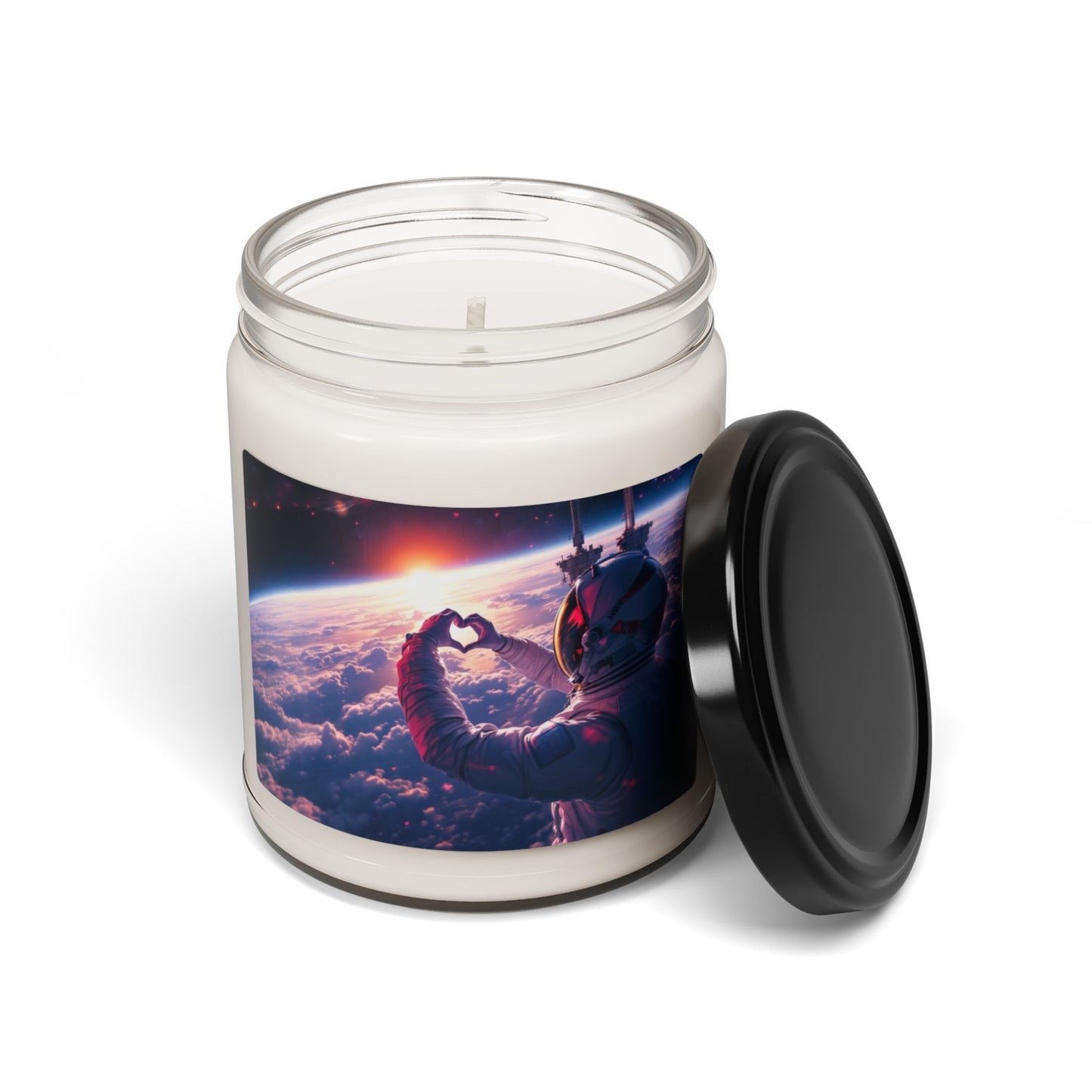 Cosmic Love Scented Soy Candle - 9oz Space-Themed Fragrance, Ideal for Cozy Nights, Unique Gift for Candle Lovers