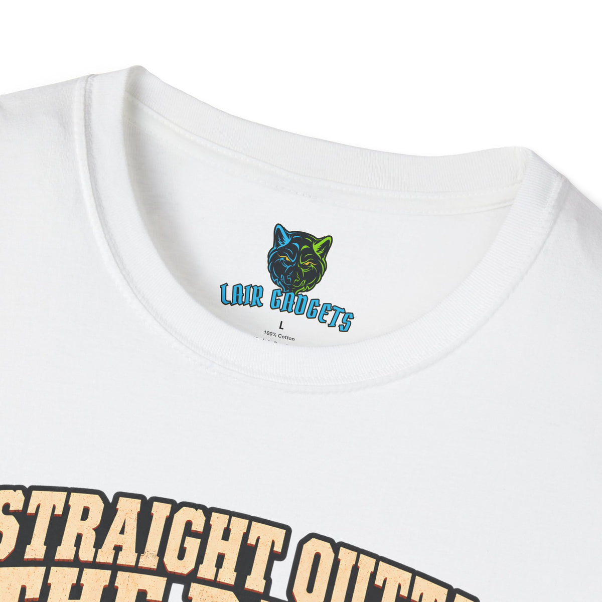 Straight Outta The Bayou brawler alligator graphic tee, alternate view