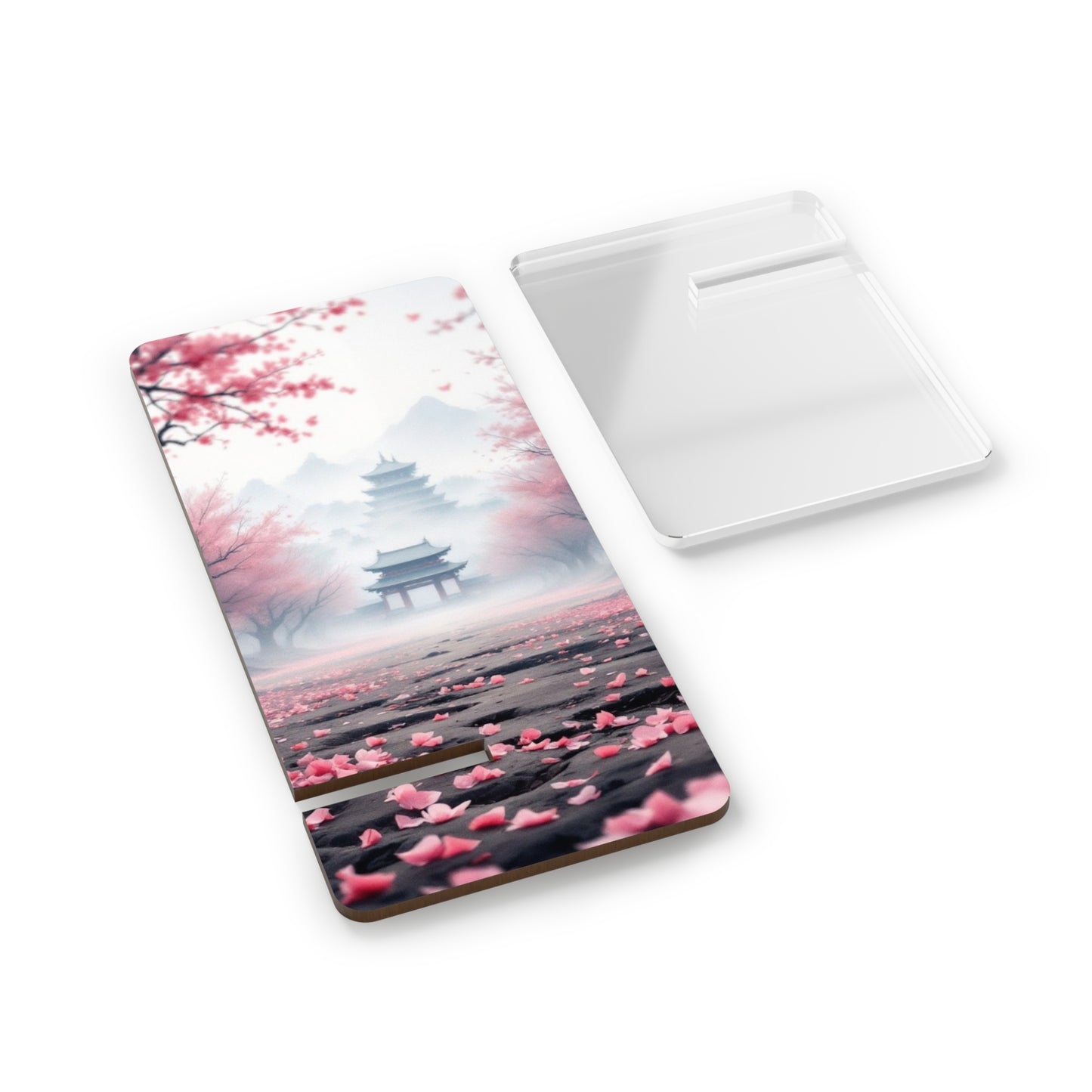 Cherry Blossom Themed Mobile Display Stand for Smartphones