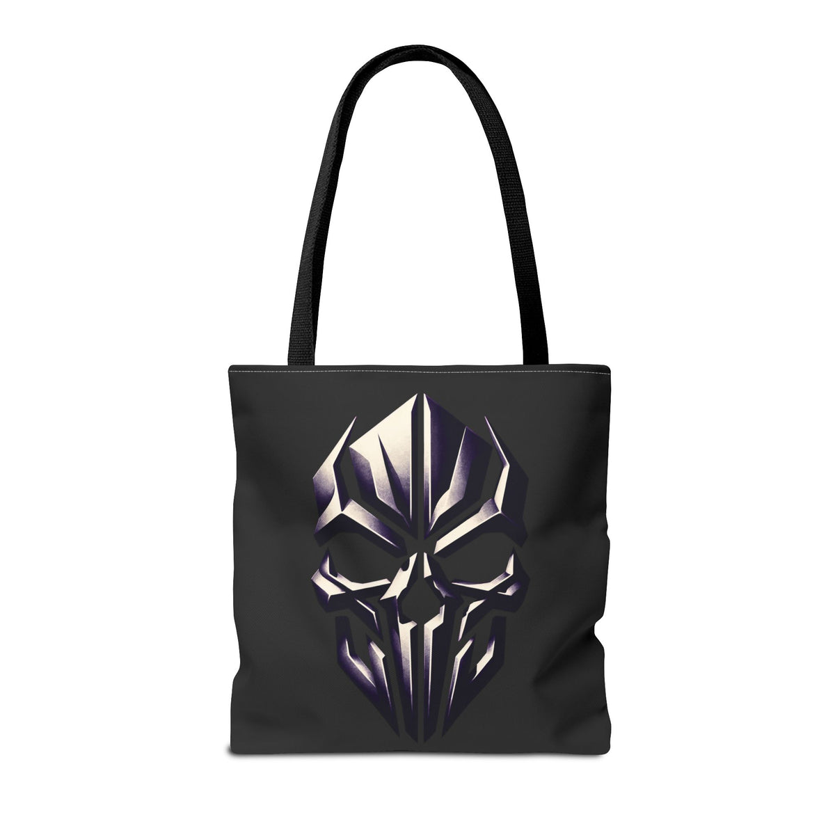 Skull Tote Bag – 16x16 Black Gothic All-Over Print Tote