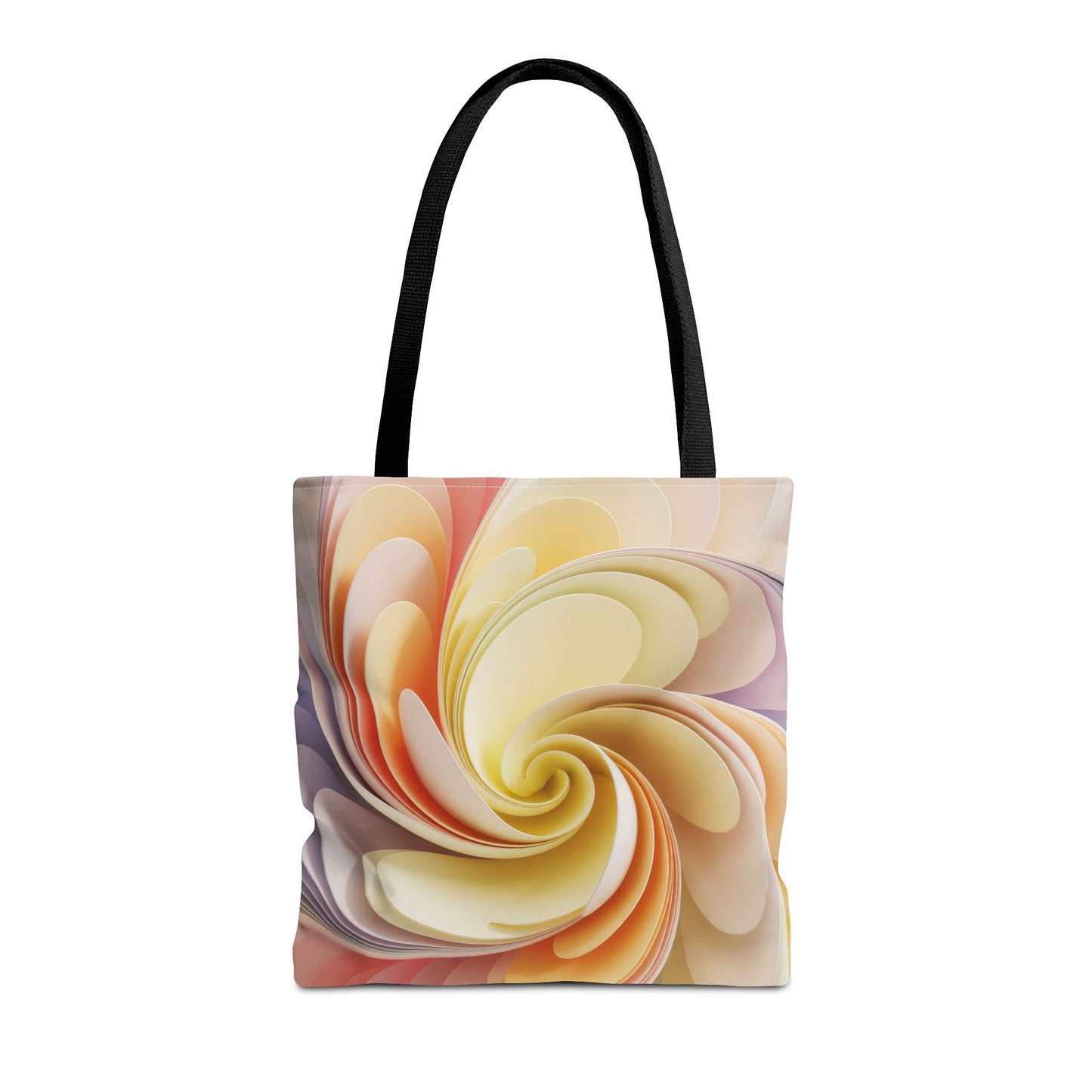 Abstract Floral Flow Tote Bag 16x16