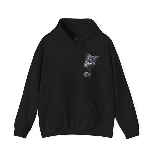 Whimsical Cat Hoodie – Stylish Unisex Heavy Blend™ Sweatshirt for Animal Lovers