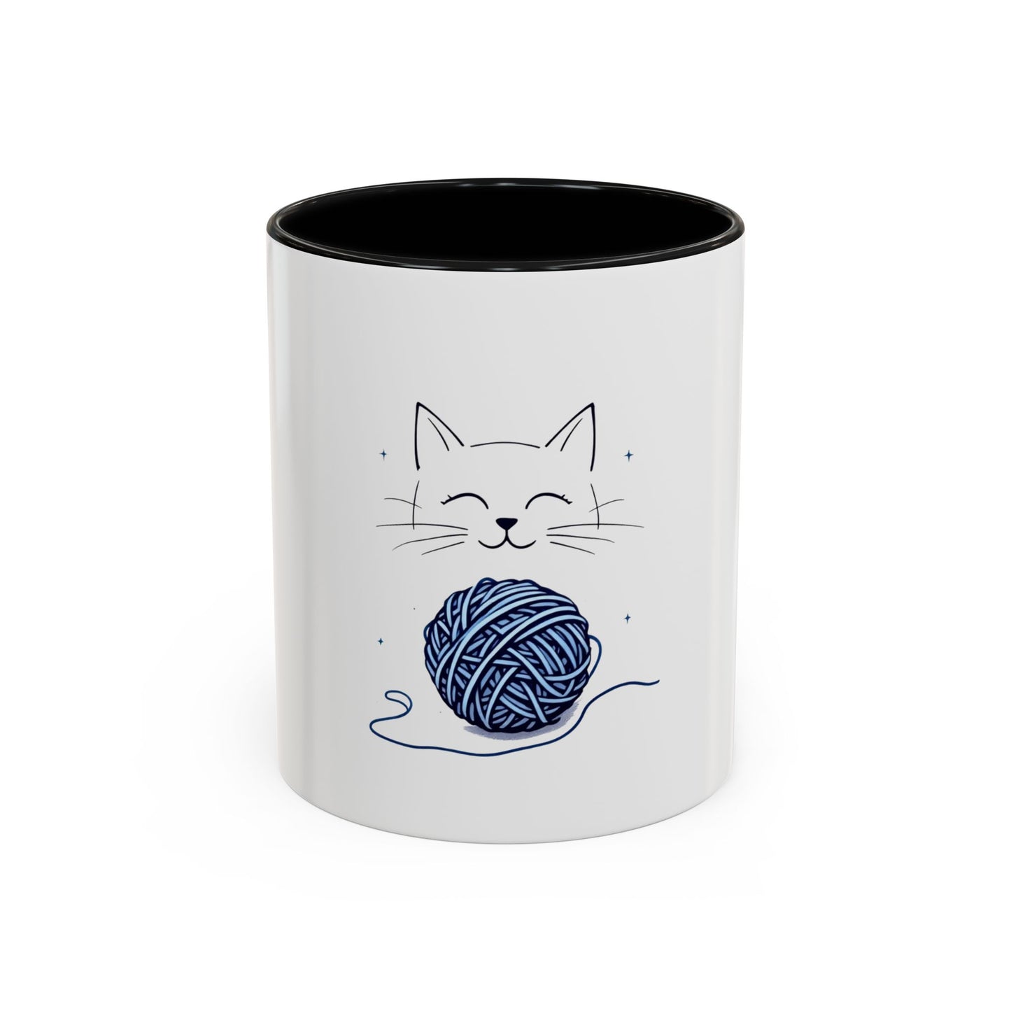 Cat Yarn Mug, Fun and Playful Coffee Cup Design for Cat Enthusiasts, Great for Daily Use