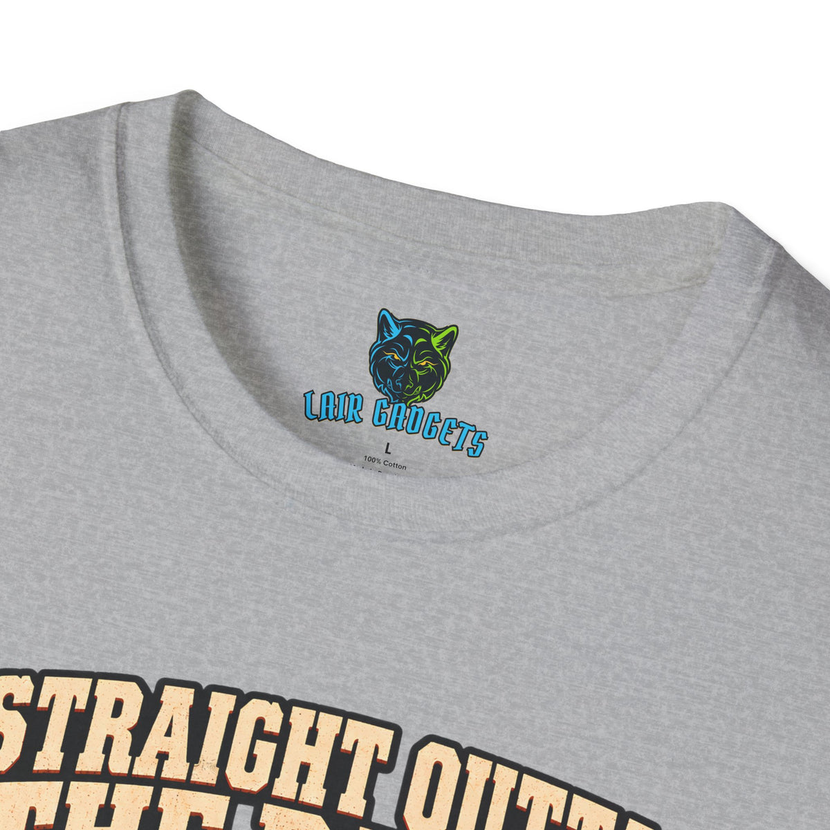 Straight Outta The Bayou brawler alligator graphic tee, alternate view