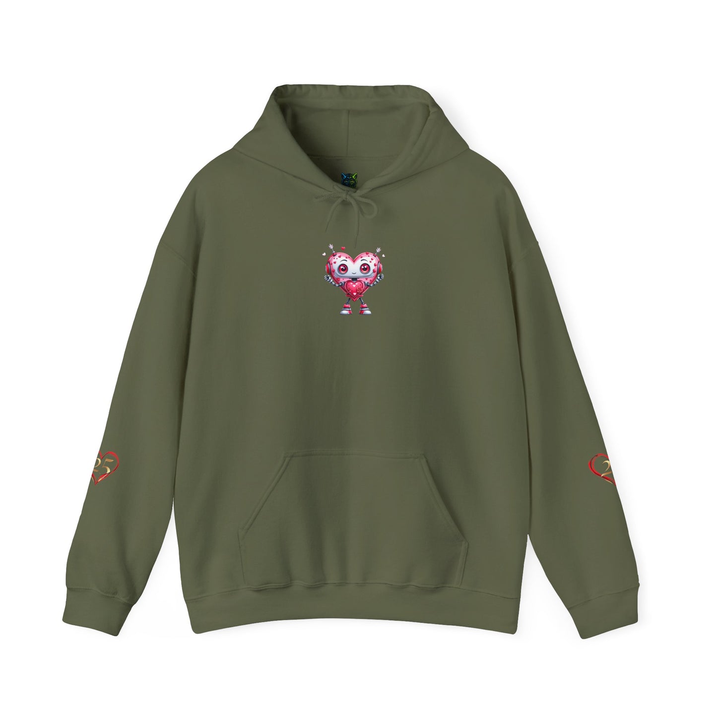 Cute Heart Unisex Hoodie, Soft and Playful Sweatshirt