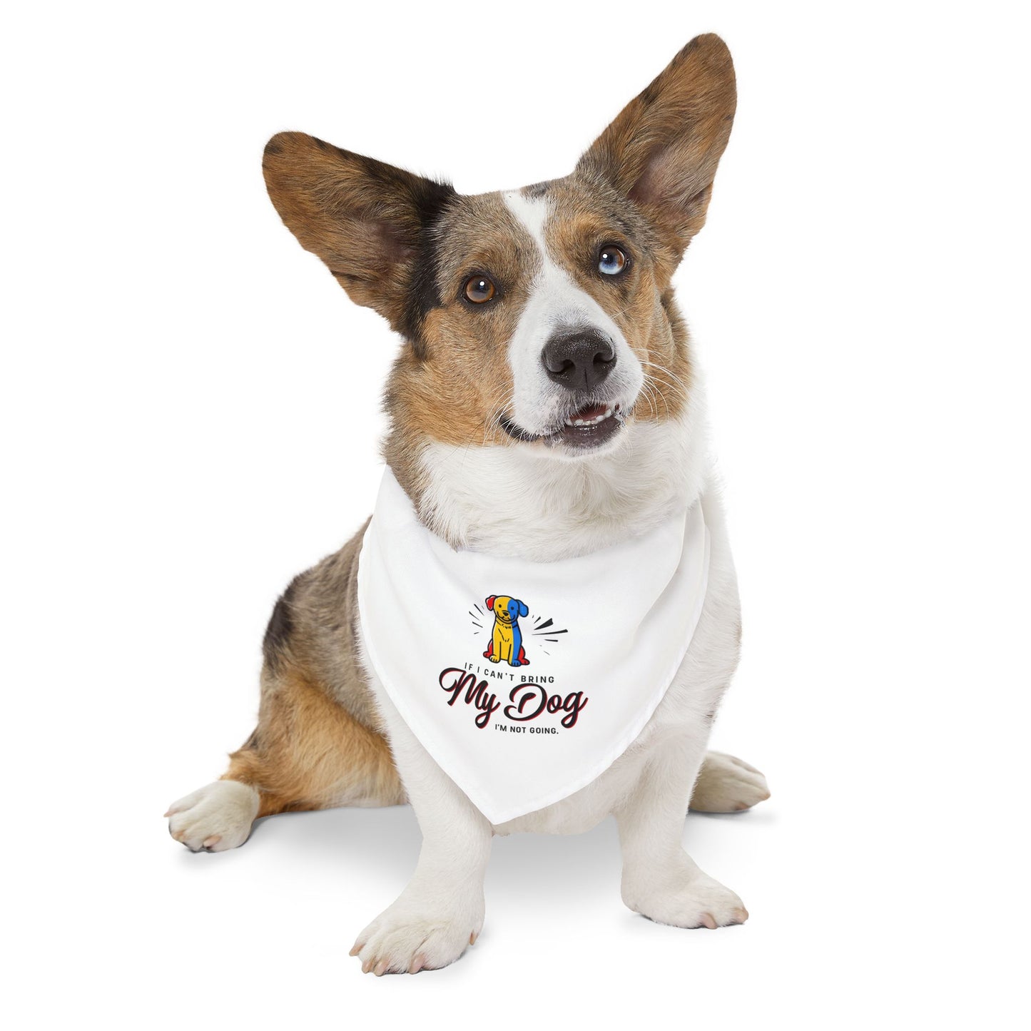 Cute Pet Bandana Collar - 'My Dog' Design for Dogs - Stylish Dog Fashion Accessory