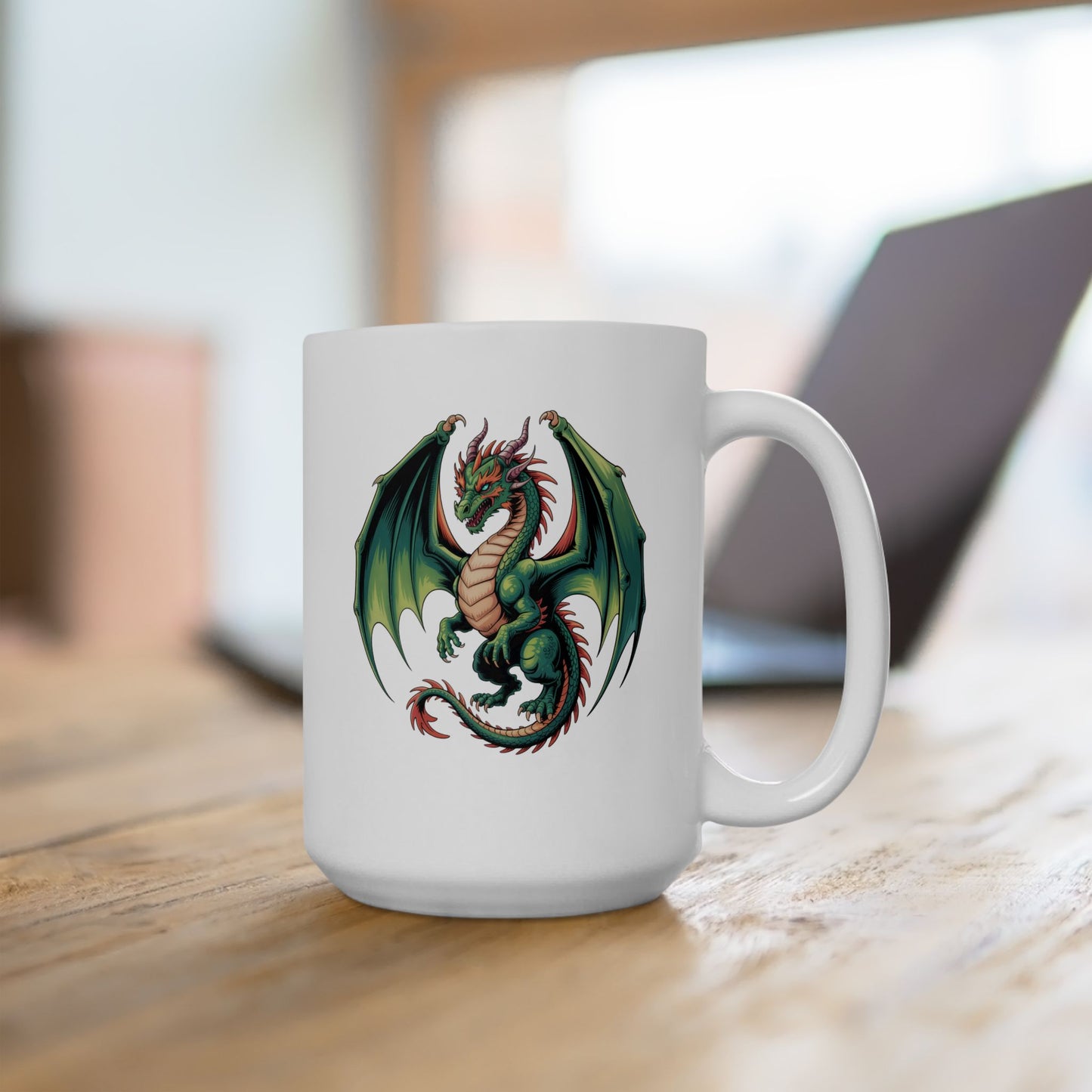 Dragon Ceramic Mug, (15oz) #10613254