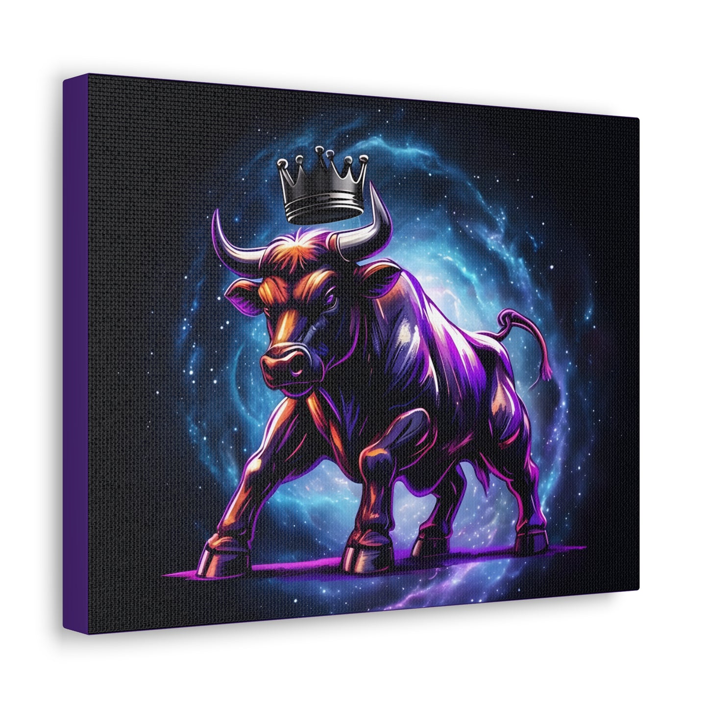 Majestic Bull Canvas Gallery Wrap - Regal Wall Art for Animal Lovers