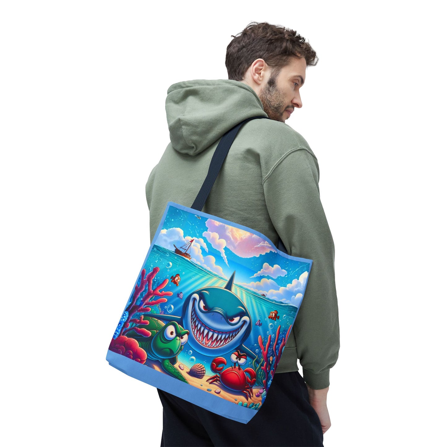 Sharky and Friends Tote Bag (AOP)