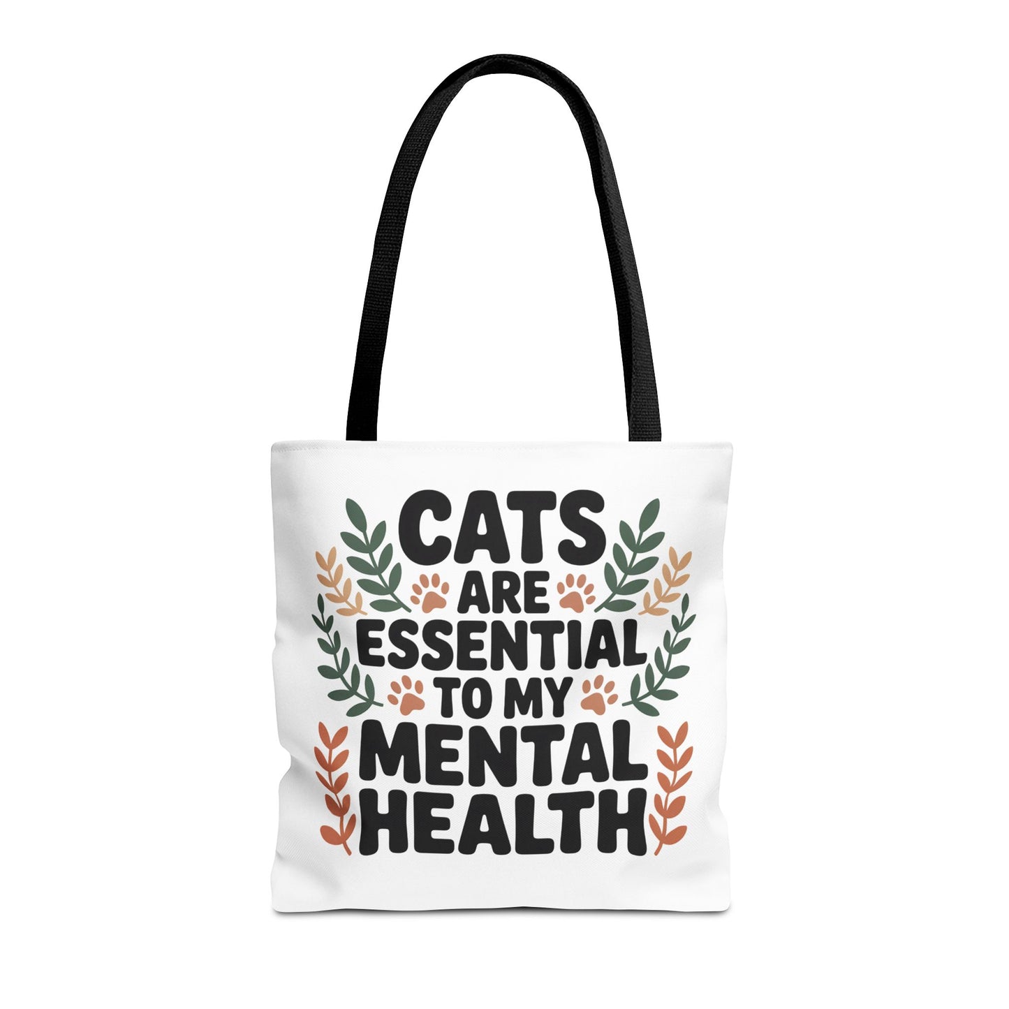Cats are Essential to my Mental Health Tote Bag (AOP)