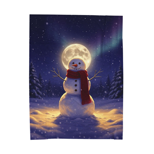 Snowman Velveteen Plush Blanket