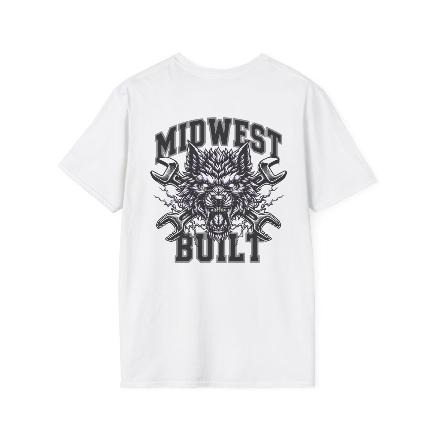 Midwest Built - Back Design Unisex Softstyle T-Shirt