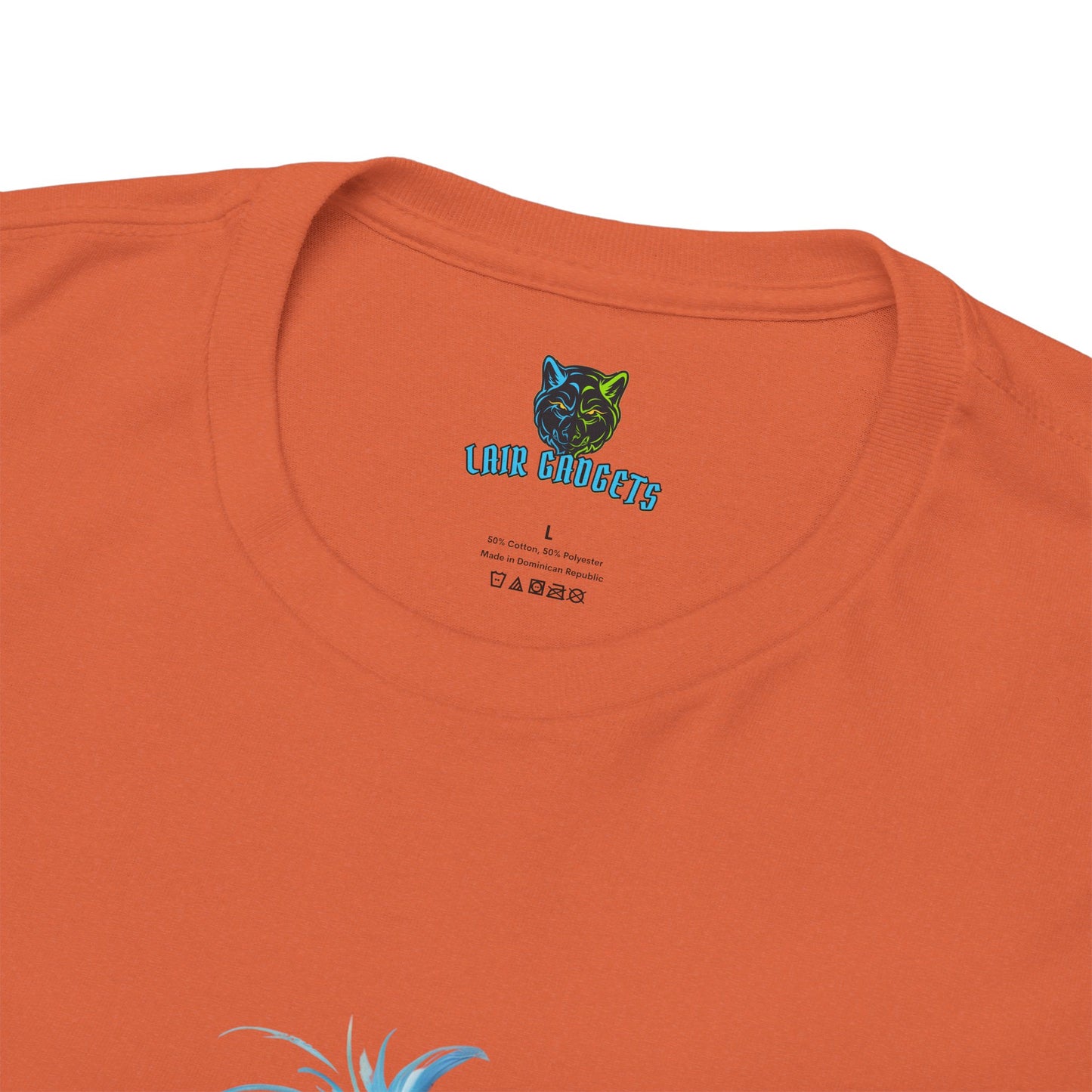 Playful Bluebird  Heavy Cotton Tee - Perfect for Nature Lovers & Everyday Wear