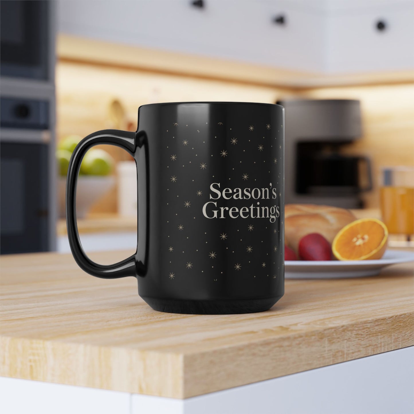 Starry Season's Greetings Mug | Festive Black Coffee Cup | Holiday Gift | Customizable Drinkware | Cozy Winter Vibes | Perfect for [...]