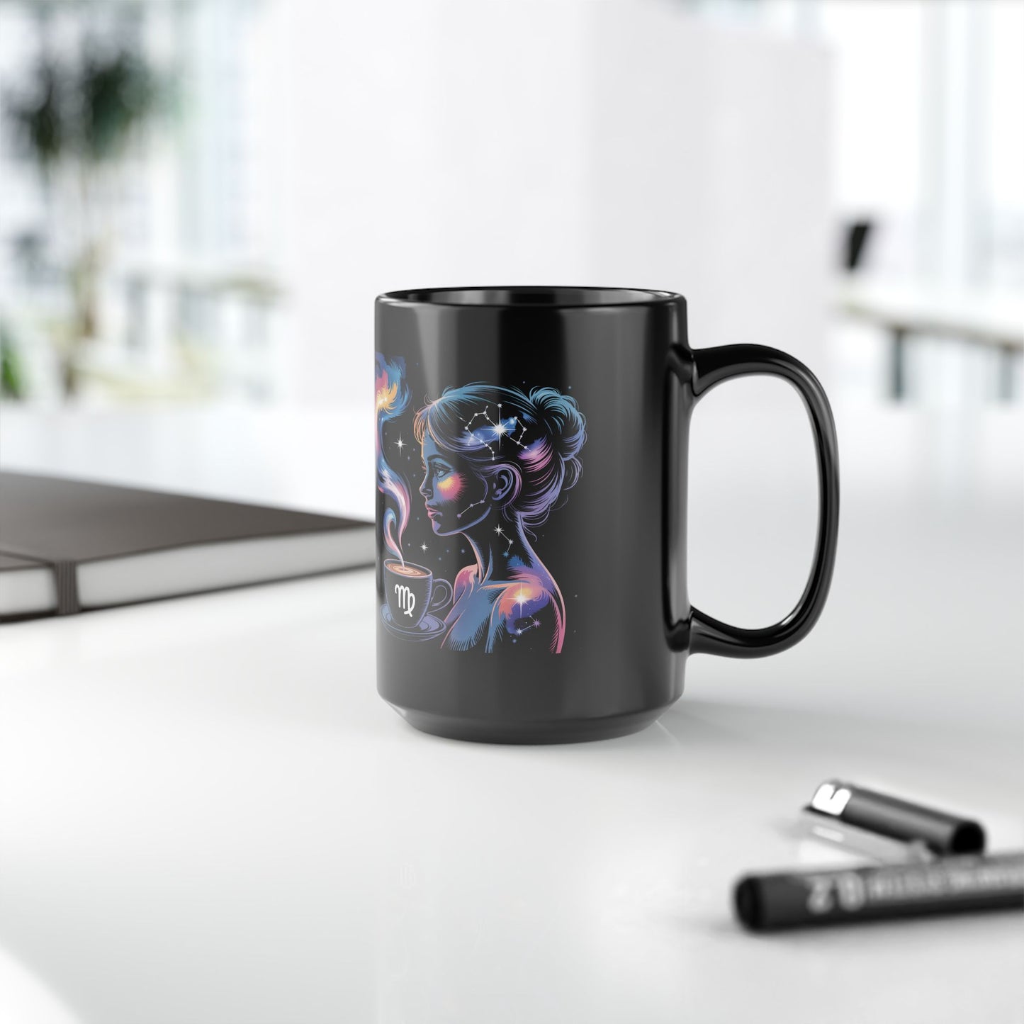 Astrology-Themed Coffee Mug - Mystic Virgo Design for Star Sign Lovers, Unique Gift, Horoscope Decor, Zodiac Mug, Celestial Drinkware