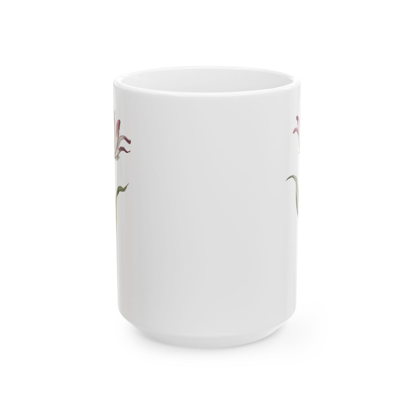 Watercolor flower #2 mock - Ceramic Mug,  15oz