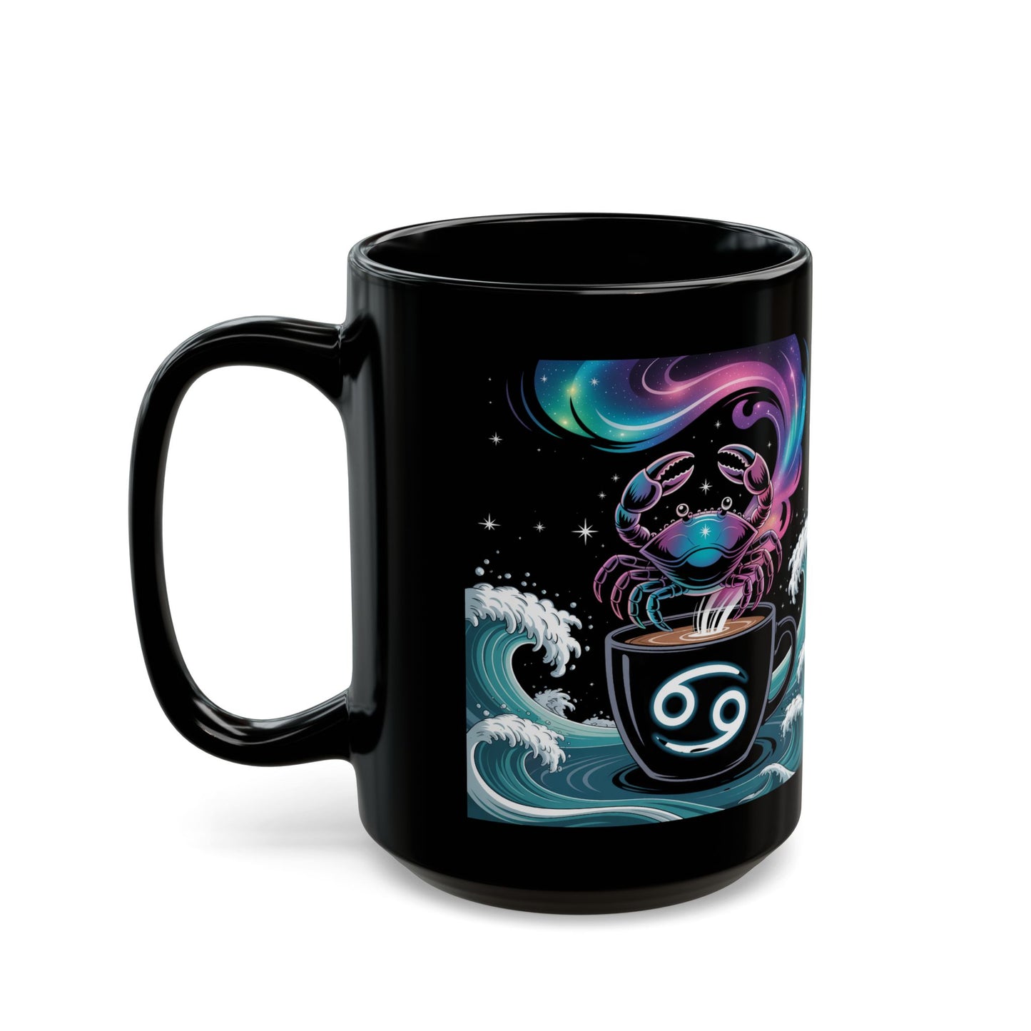 Astrology Cancer Mug – Zodiac Gift for Astrology Lovers, Horoscope Decor, Celestial Drinkware, Coffee Tea Cup, Unique Birthday Gift
