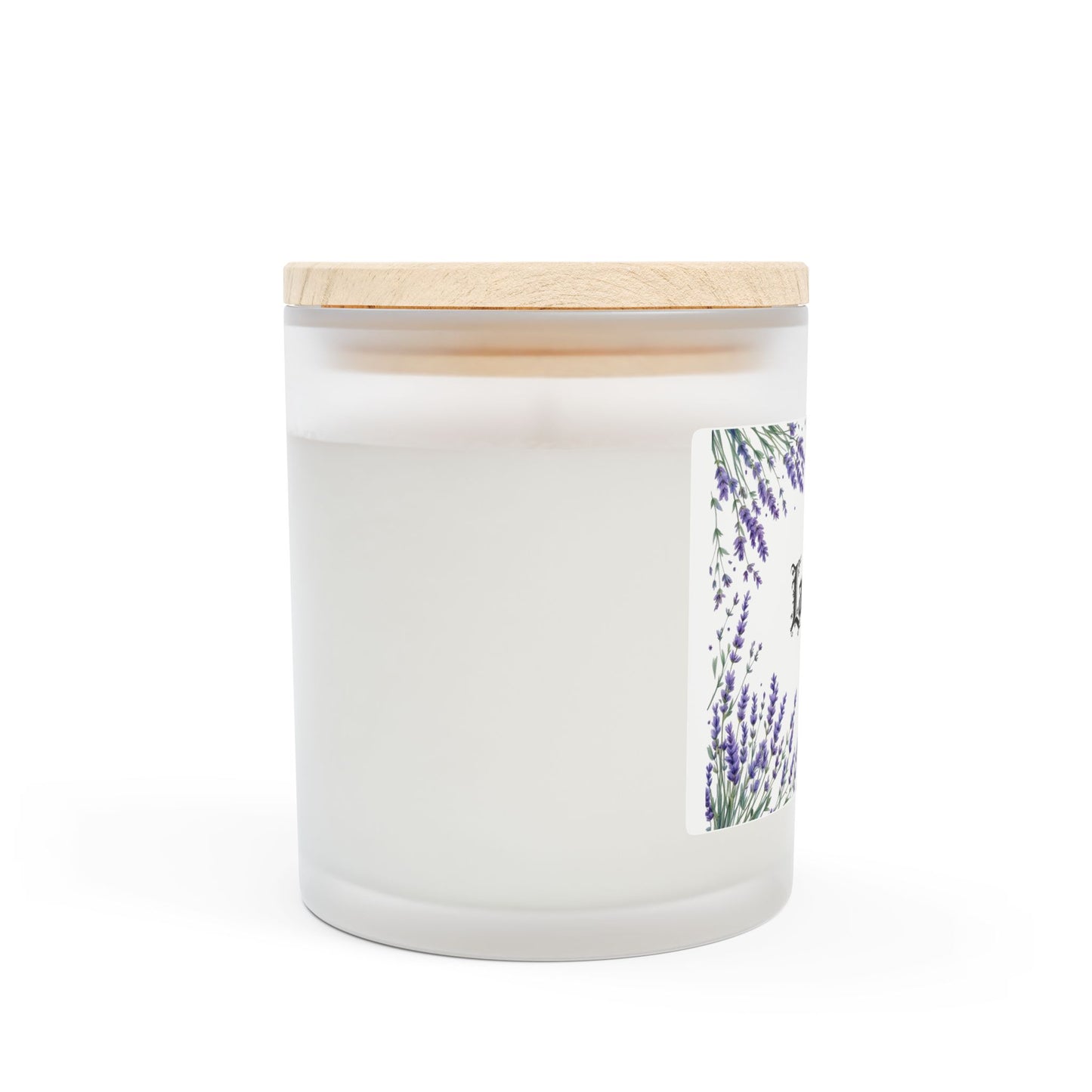 Lavender Scented Candle - 11oz Frosted Glass for Calming Aromatherapy