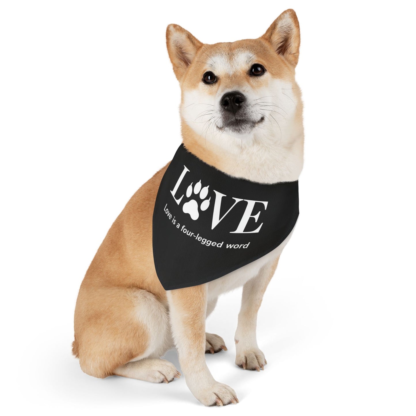 Love Pet Bandana Collar - Perfect for Dog Lovers - Adjustable & Stylish