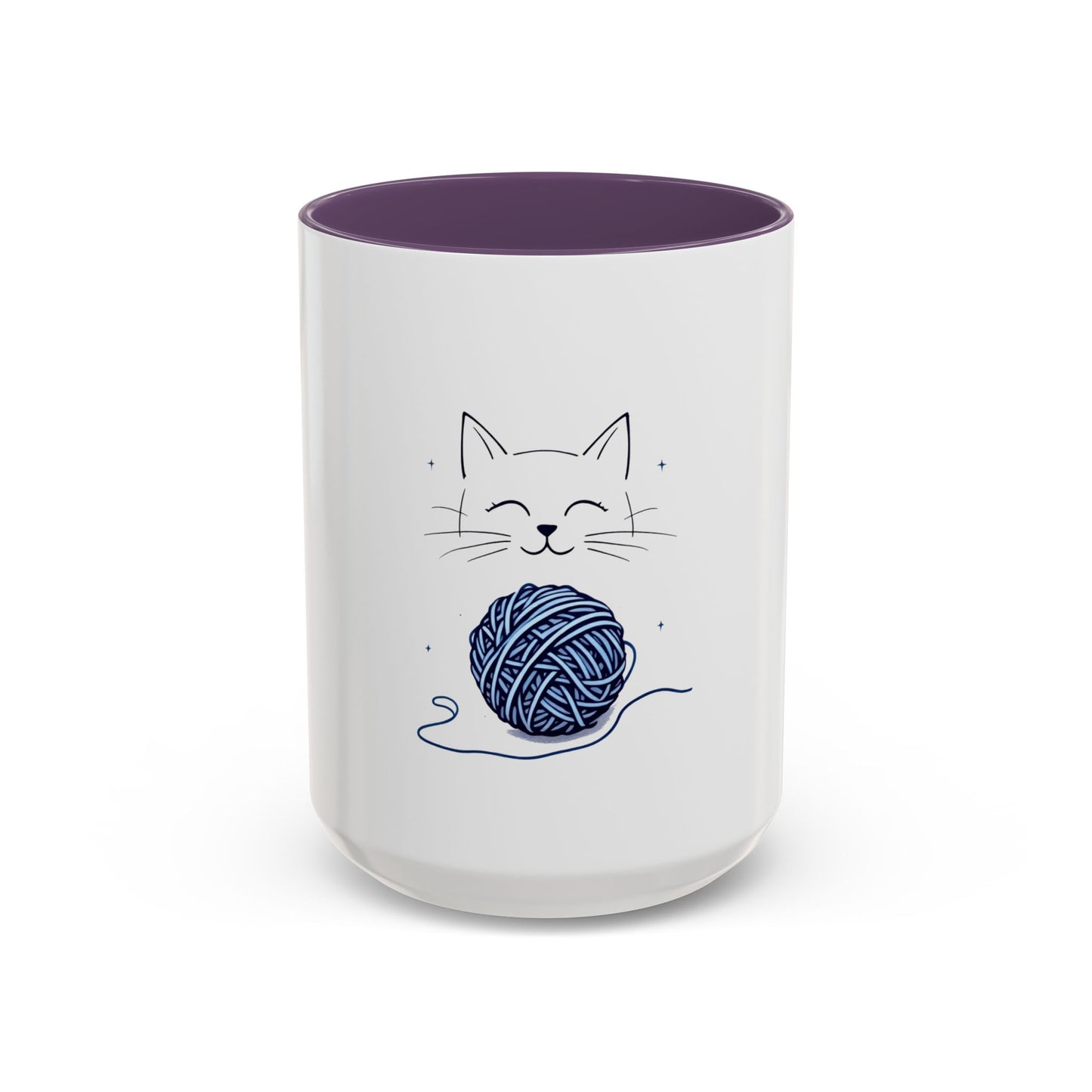 Cat Yarn Mug, Fun and Playful Coffee Cup Design for Cat Enthusiasts, Great for Daily Use