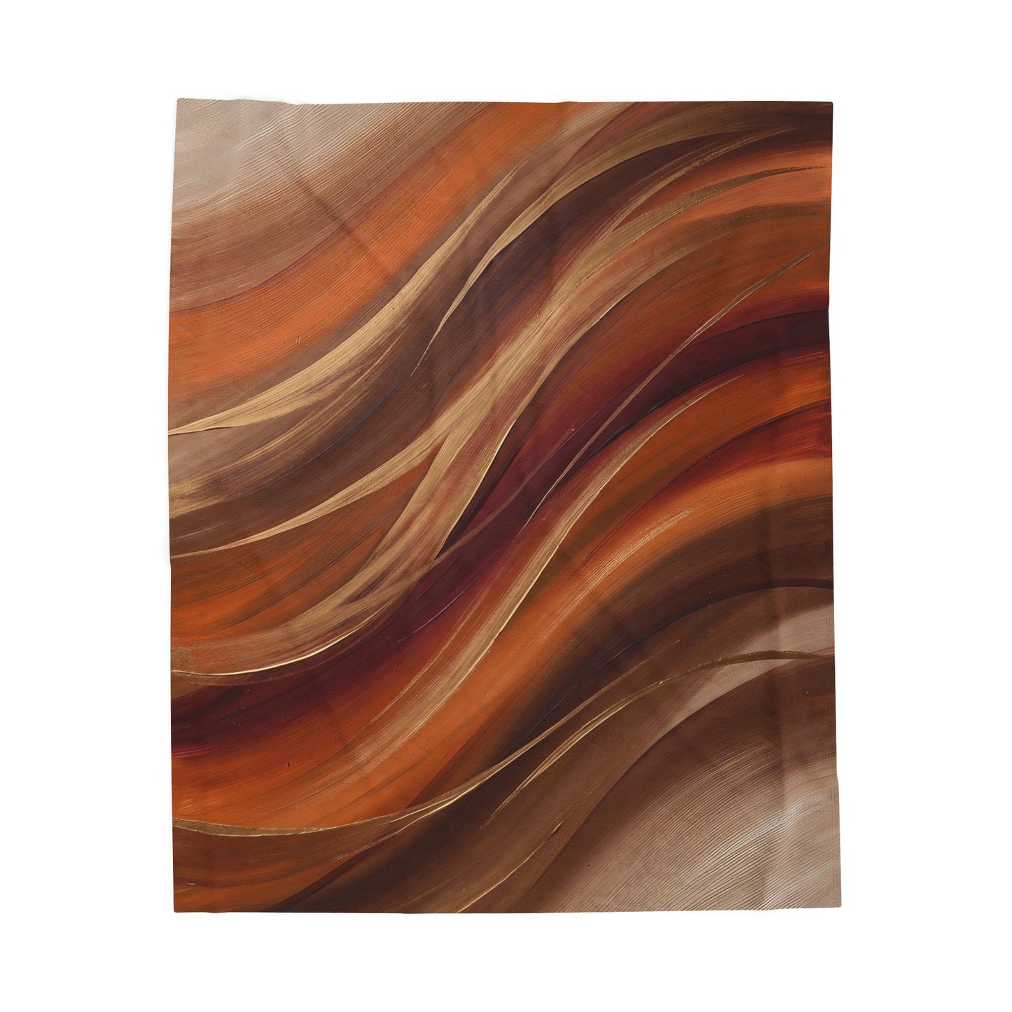 Fall Flow Abstract Velveteen Plush Blanket