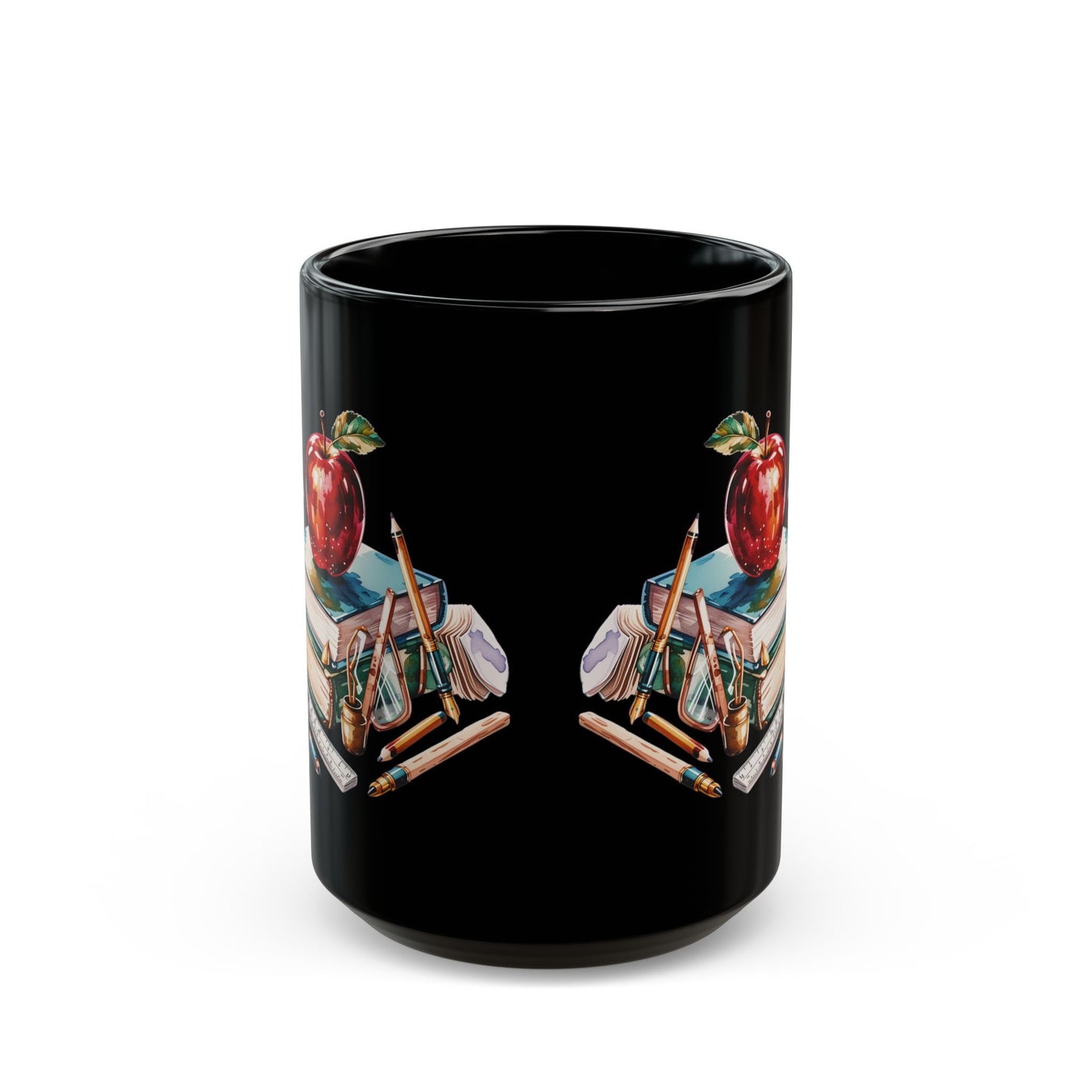 Teacher - Apple Black Mug (11oz, 15oz)