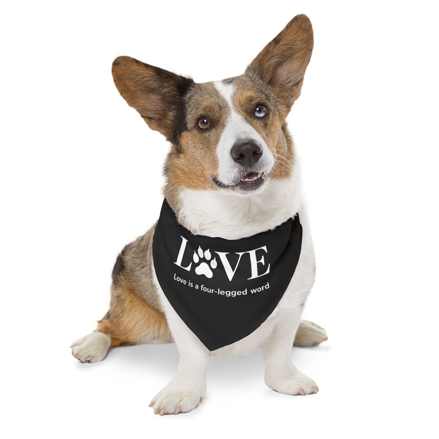 Love Pet Bandana Collar - Perfect for Dog Lovers - Adjustable & Stylish