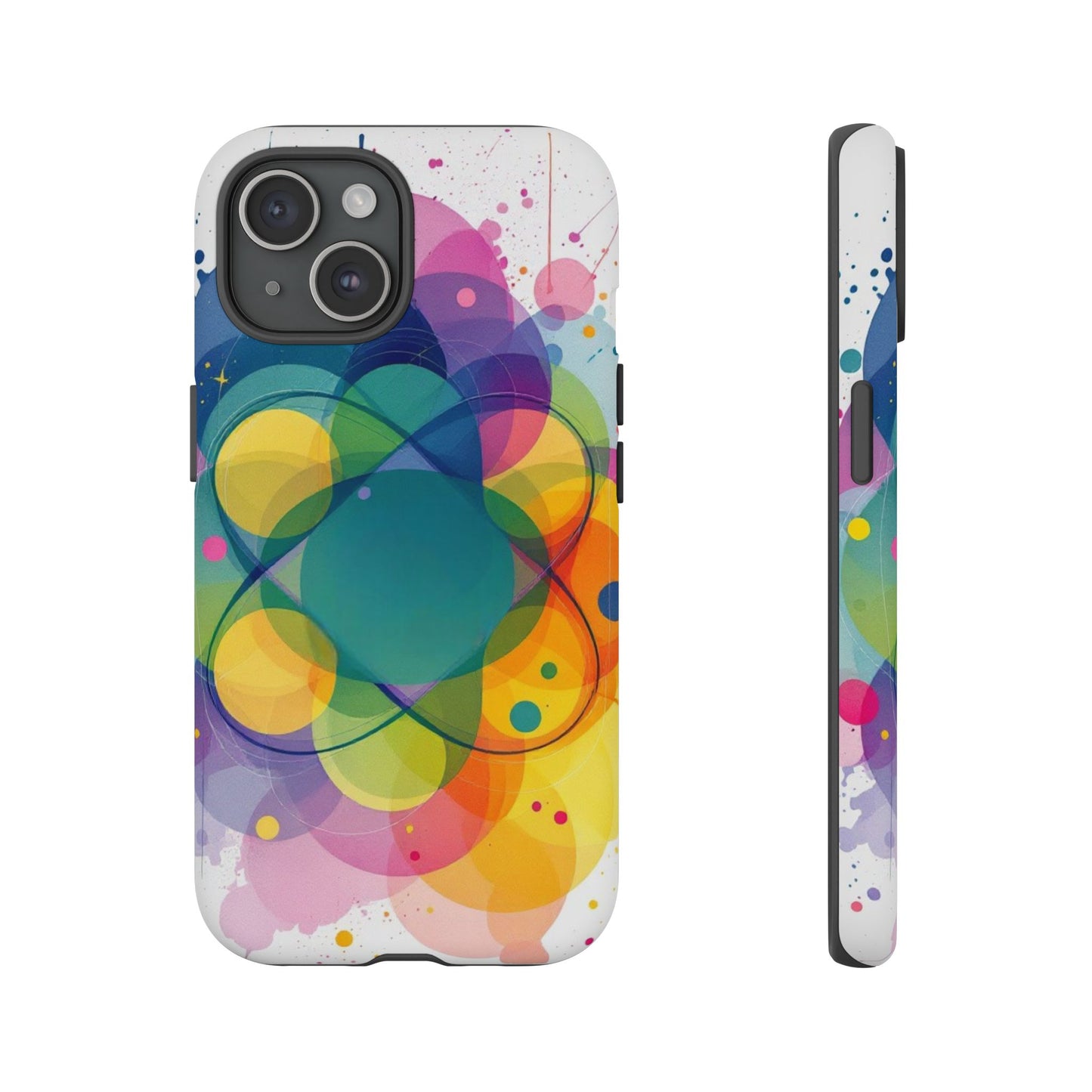 Vibrant Geometric Phone Case, Tough and Stylish Protection for Your Device